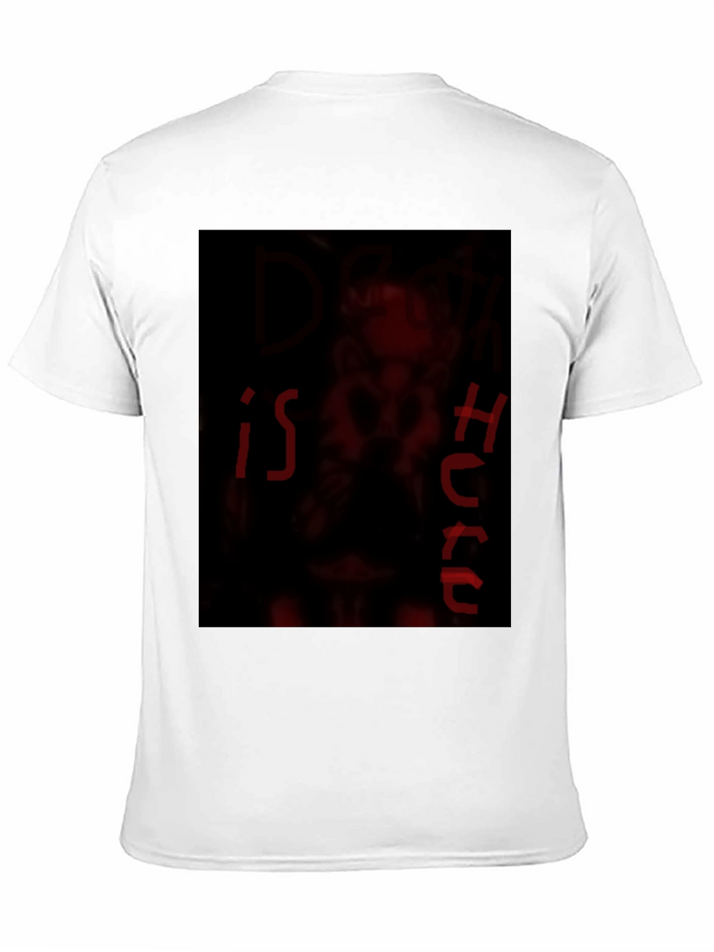 Dark Red Graphic Print Crew Neck T-Shirt