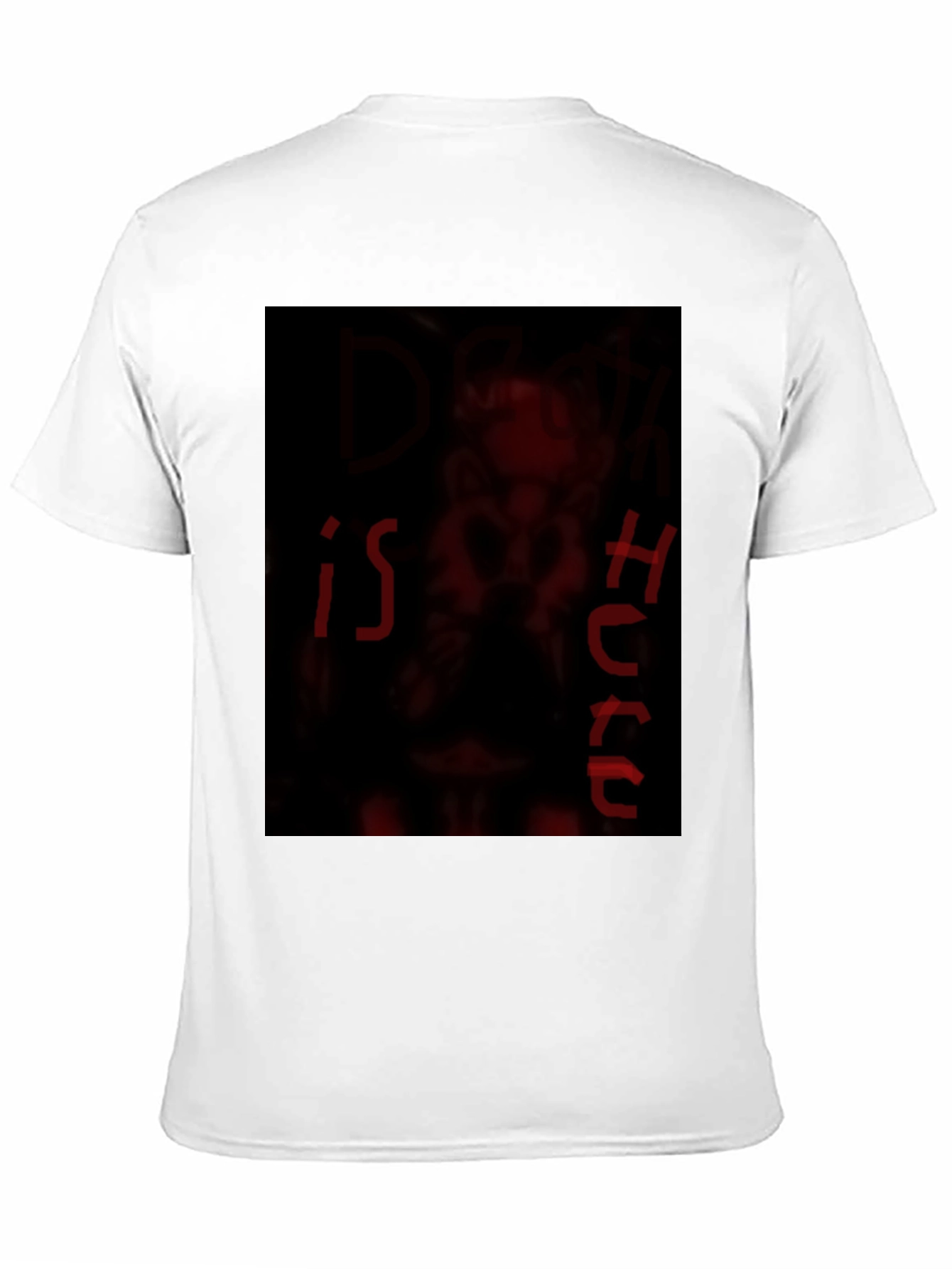 Dark Red Graphic Print Crew Neck T-Shirt