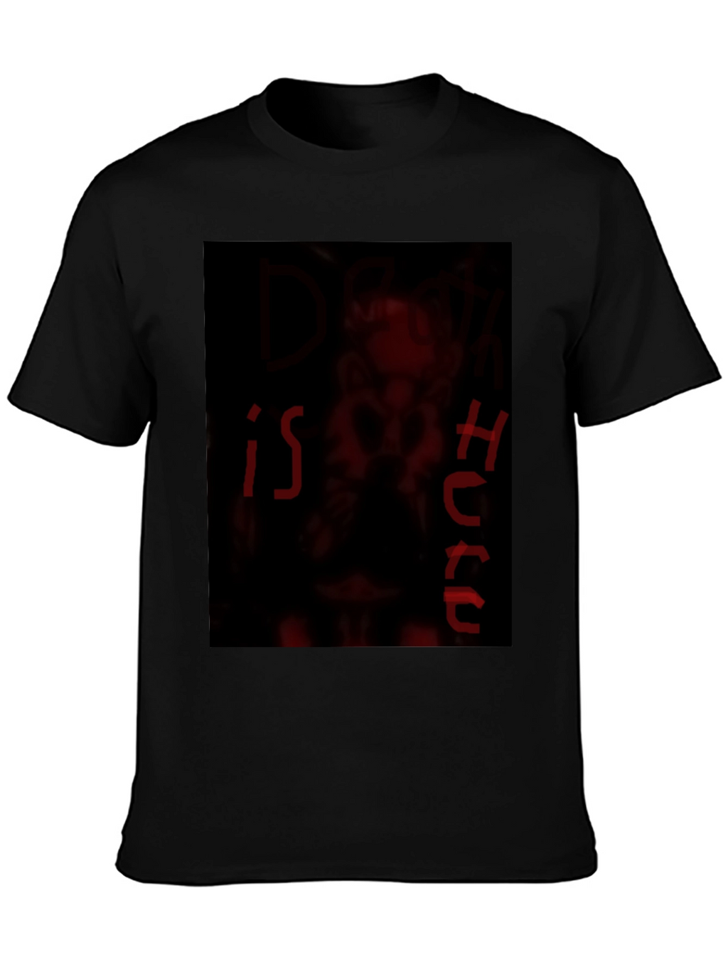 Dark Red Graphic Print Crew Neck T-Shirt
