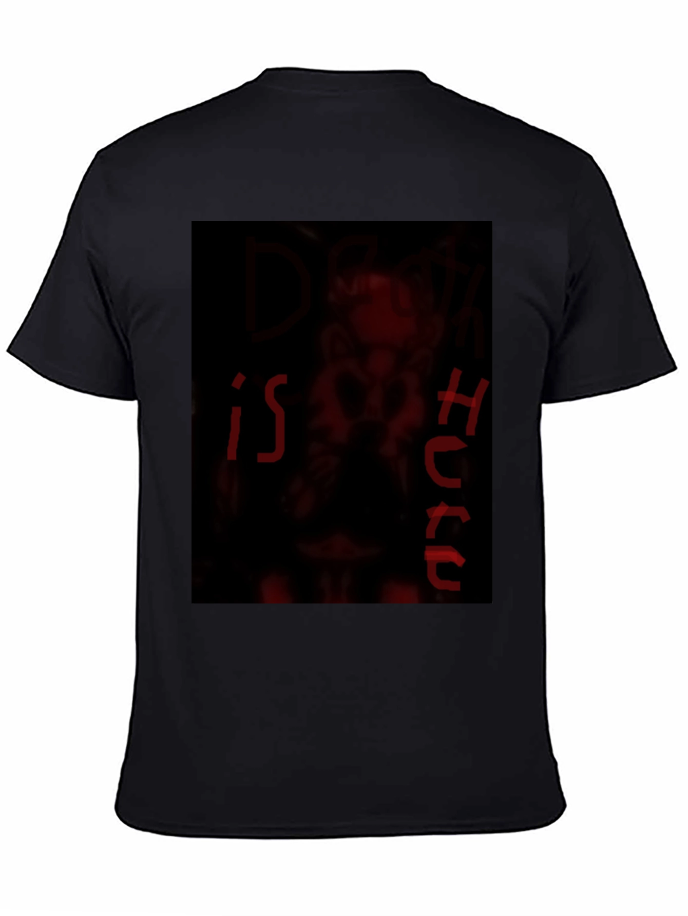 Dark Red Graphic Print Crew Neck T-Shirt