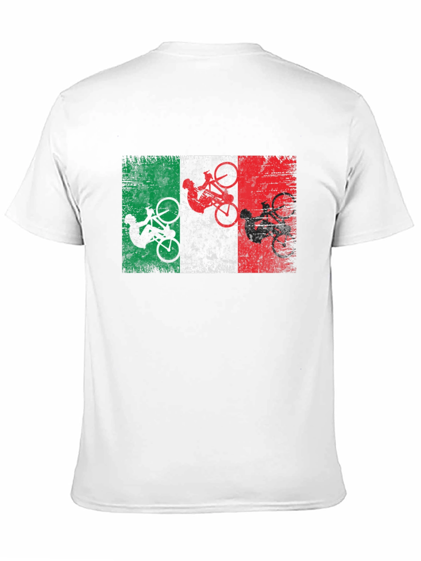 Italian Flag Cyclist T-Shirt