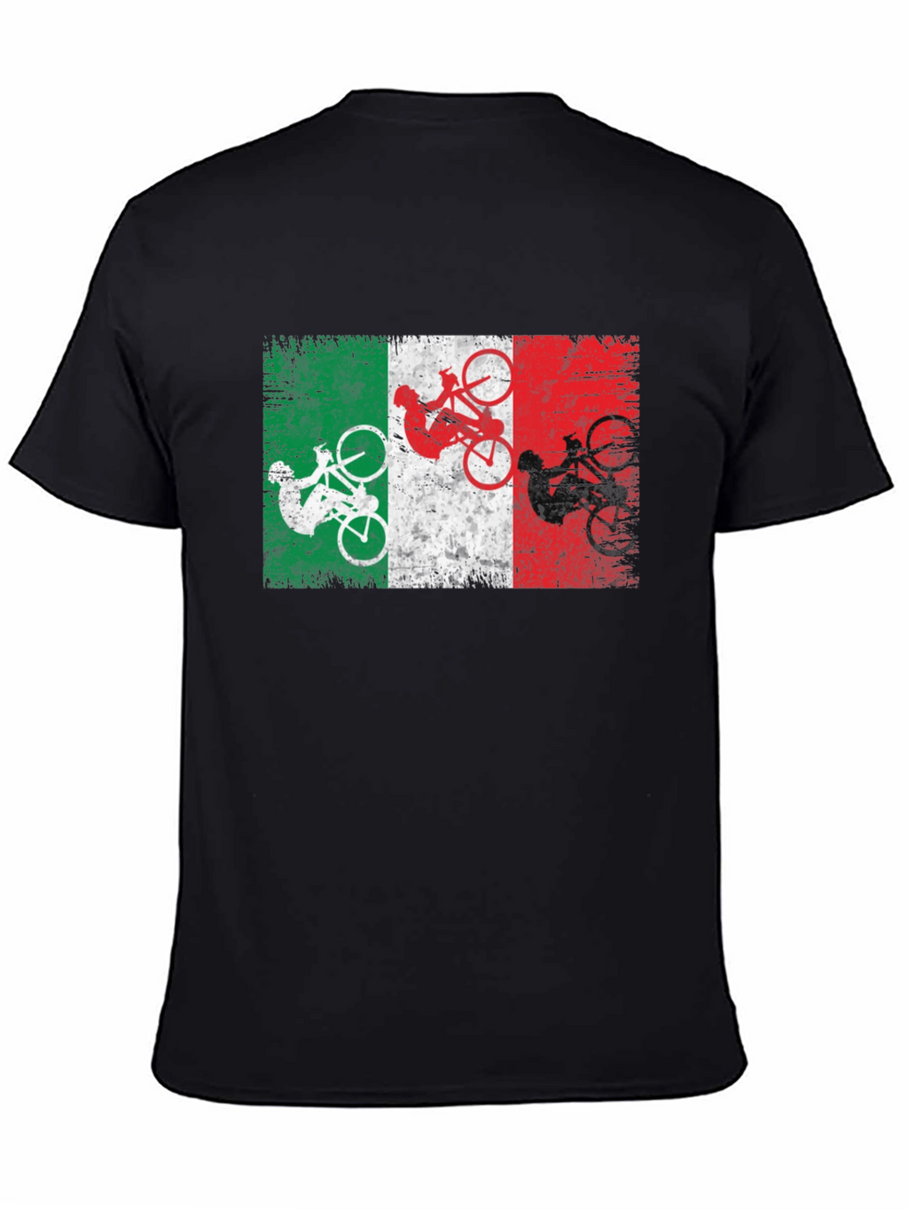 Italian Flag Cyclist T-Shirt