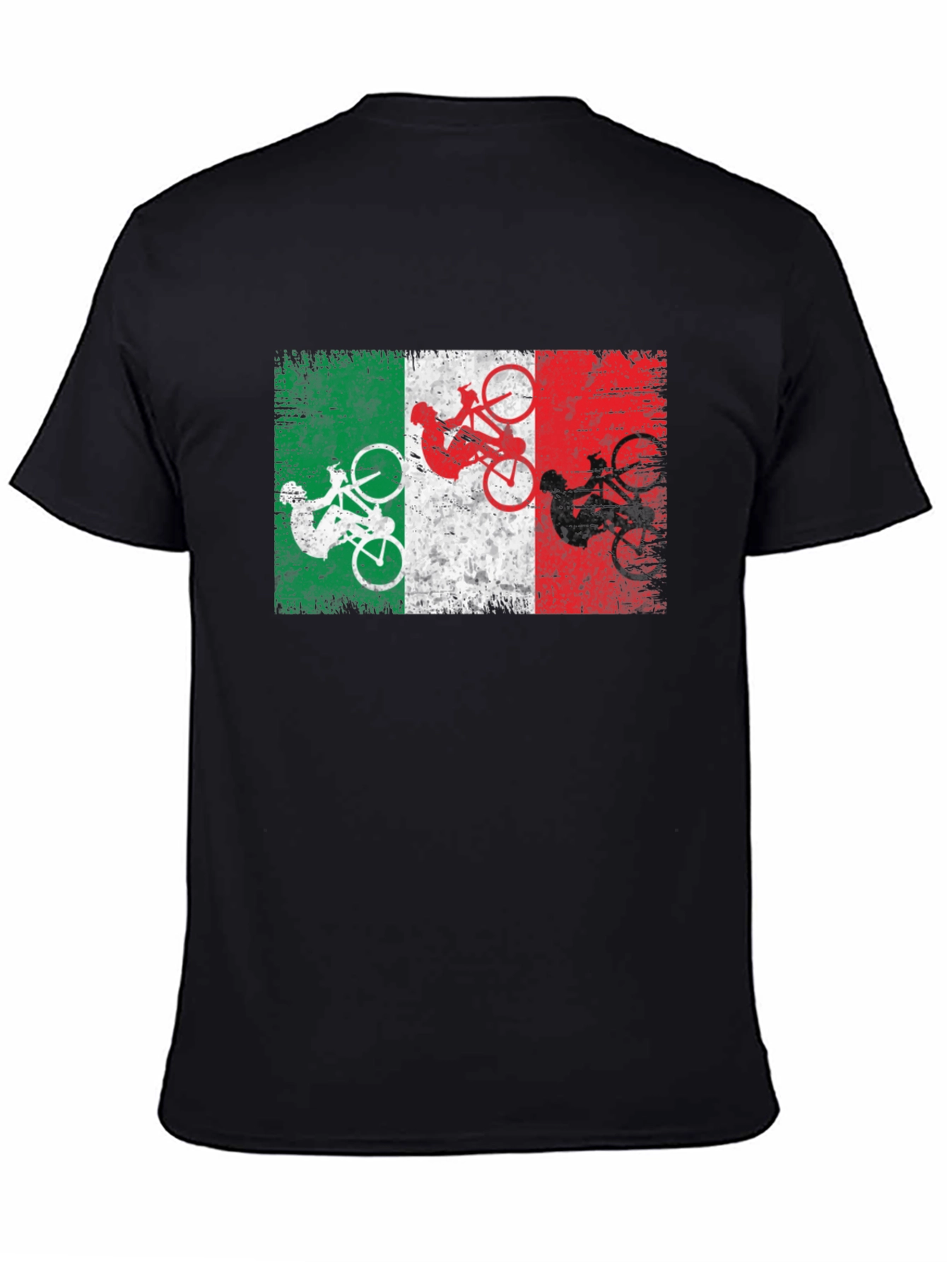 Italian Flag Cyclist T-Shirt