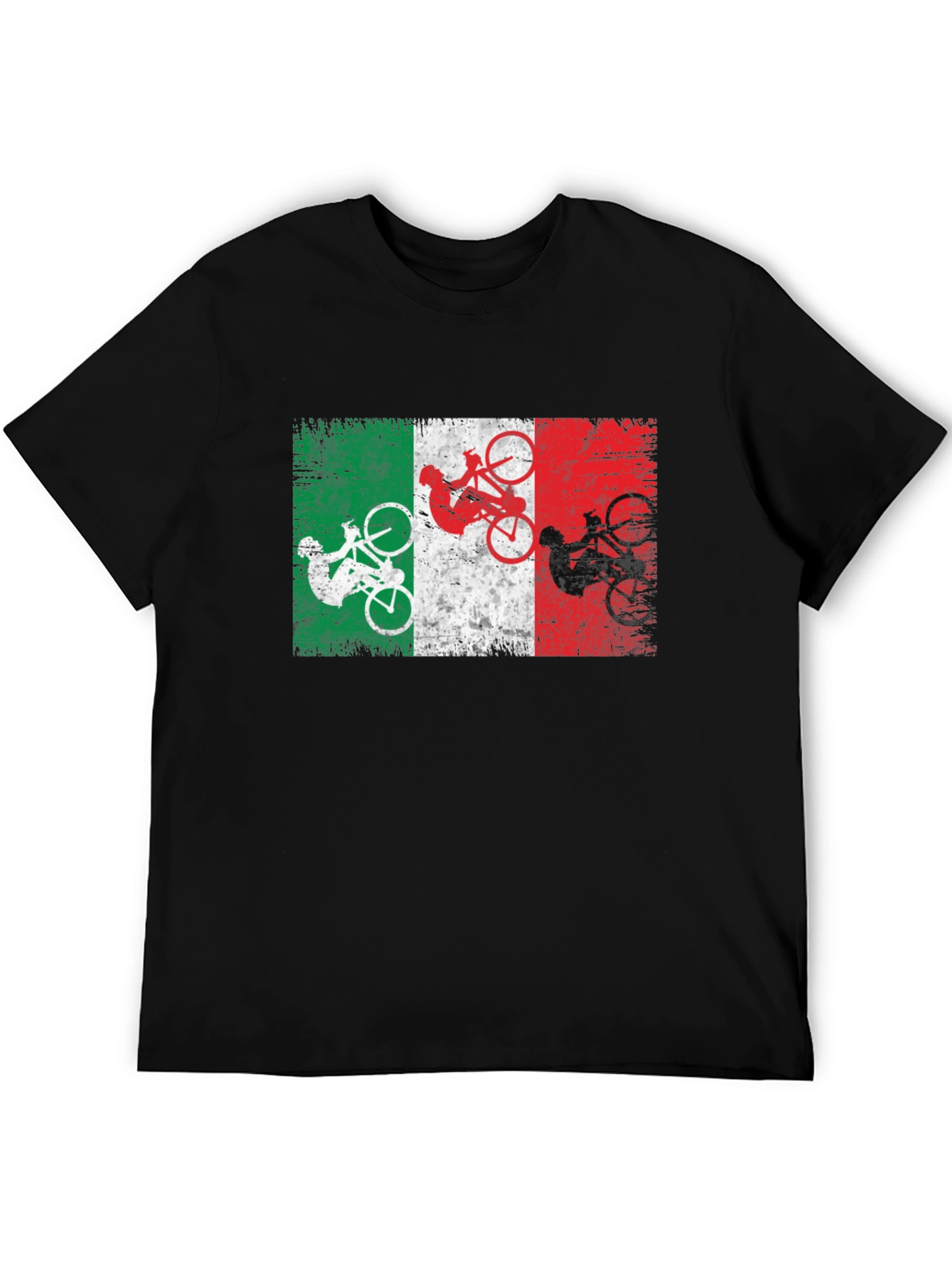 Italian Flag Cyclist T-Shirt