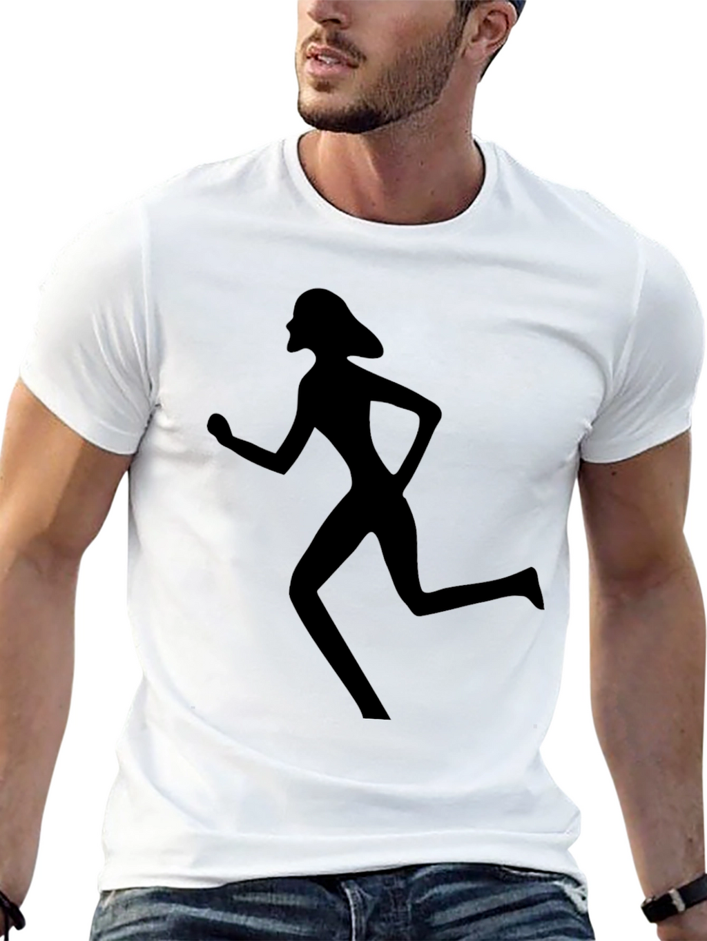 Silhouette Runner Graphic Tee - Unisex