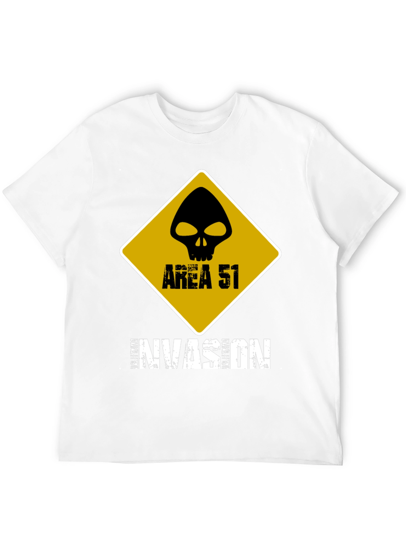 Area 51 Invasion Graphic T-Shirt - Black