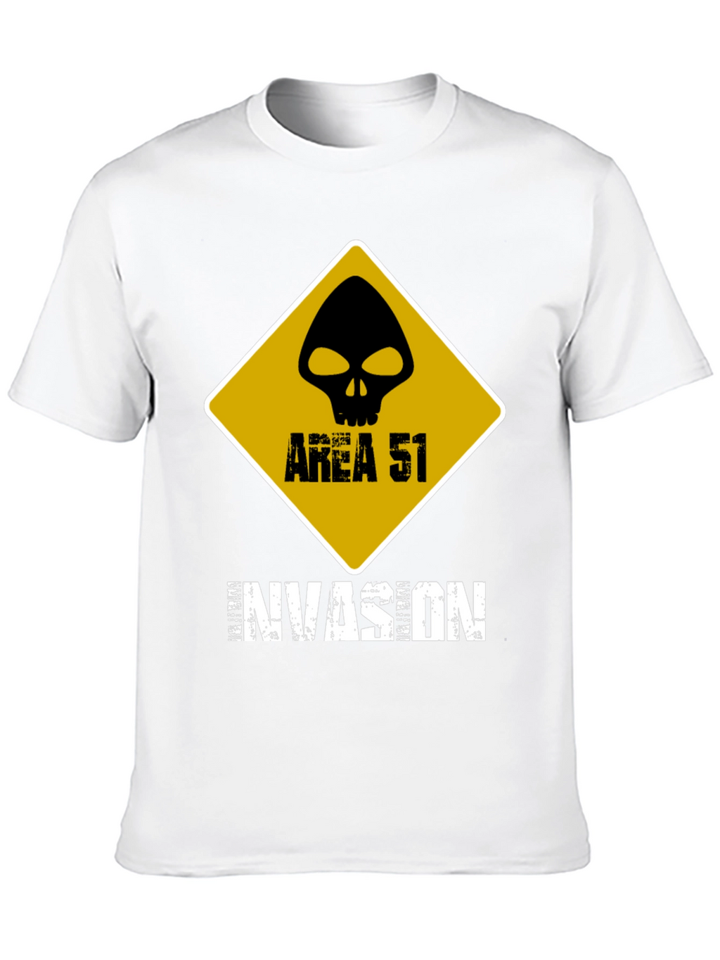 Area 51 Invasion Graphic T-Shirt - Black