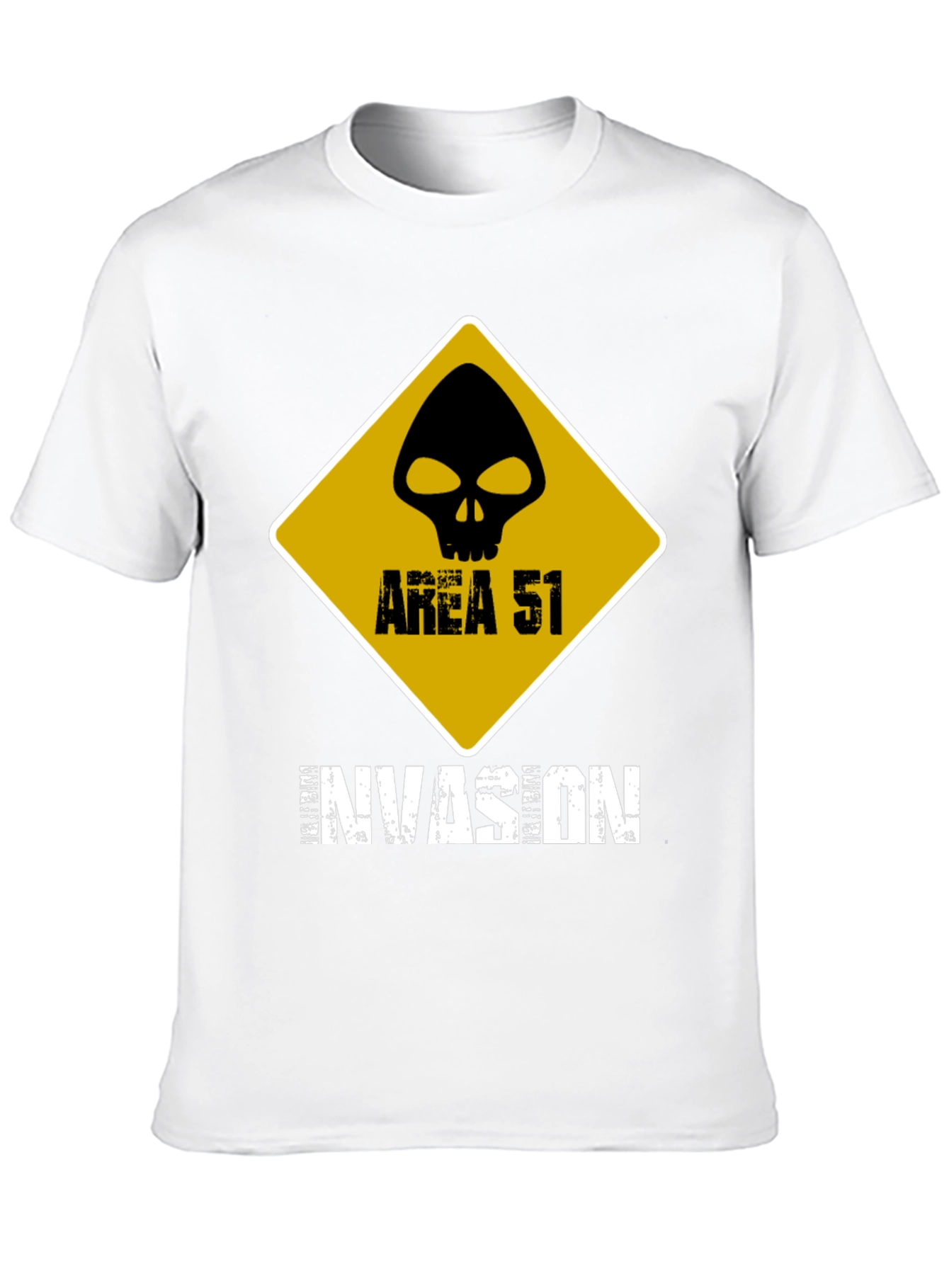 Area 51 Invasion Graphic T-Shirt - Black