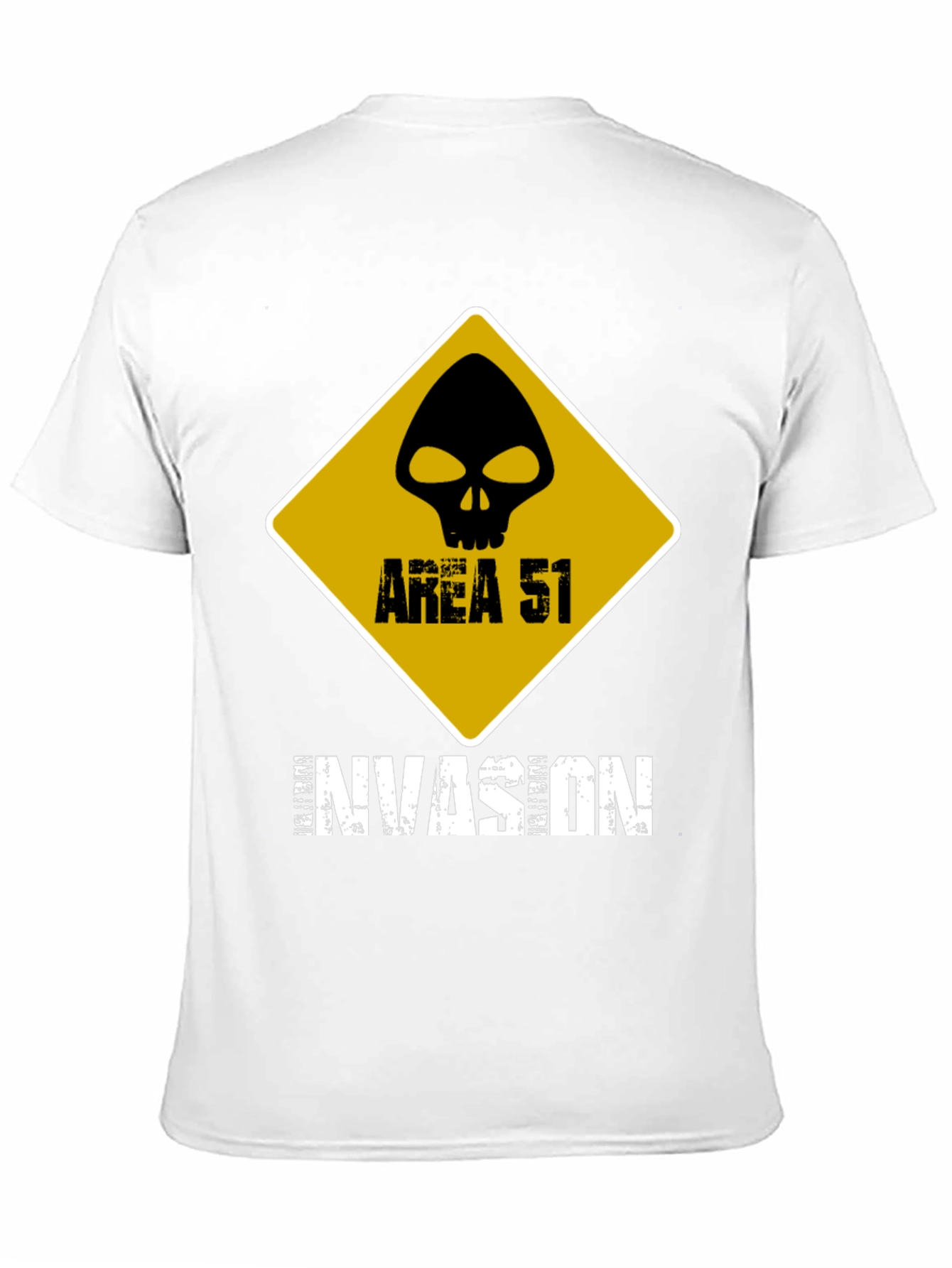 Area 51 Invasion Graphic T-Shirt - Black