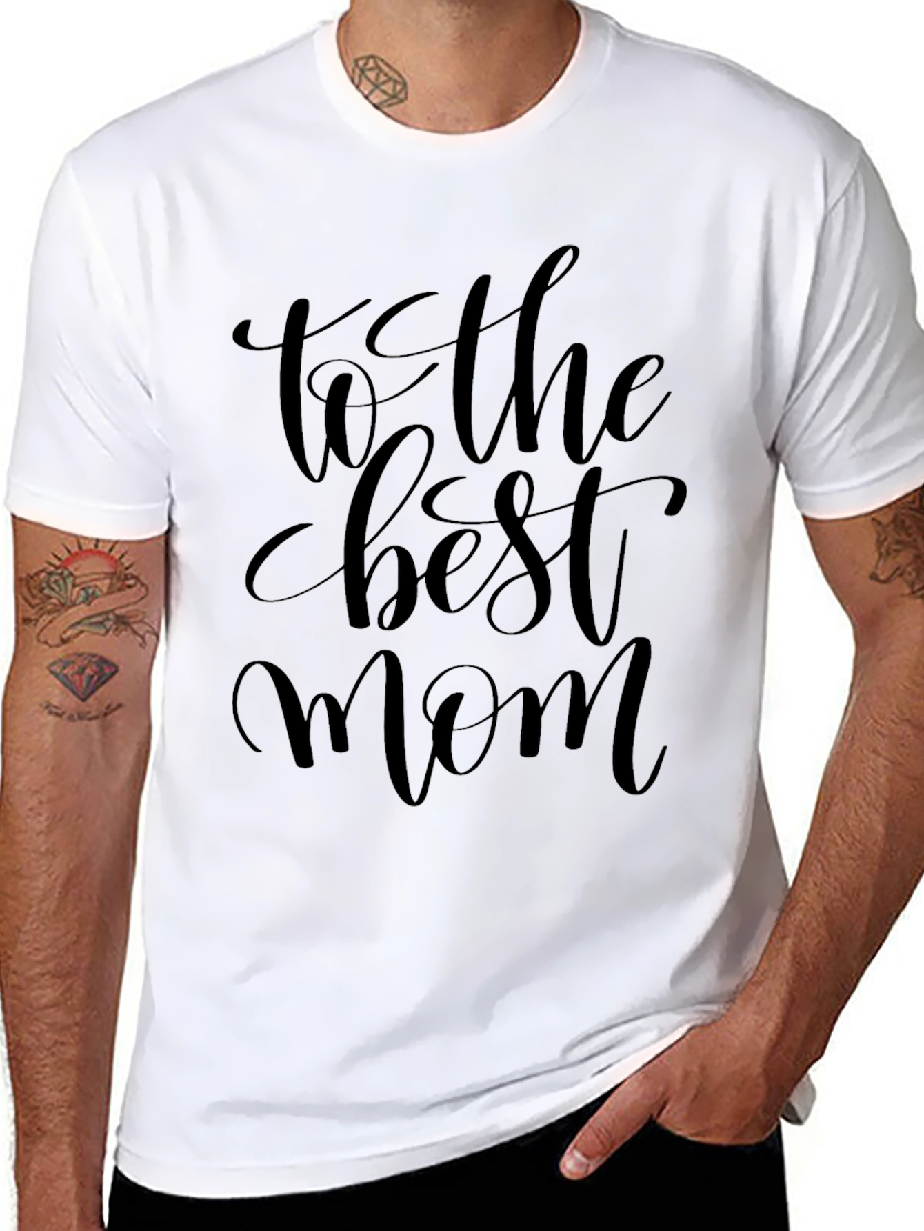 Best Mom Ever Black Graphic Tee