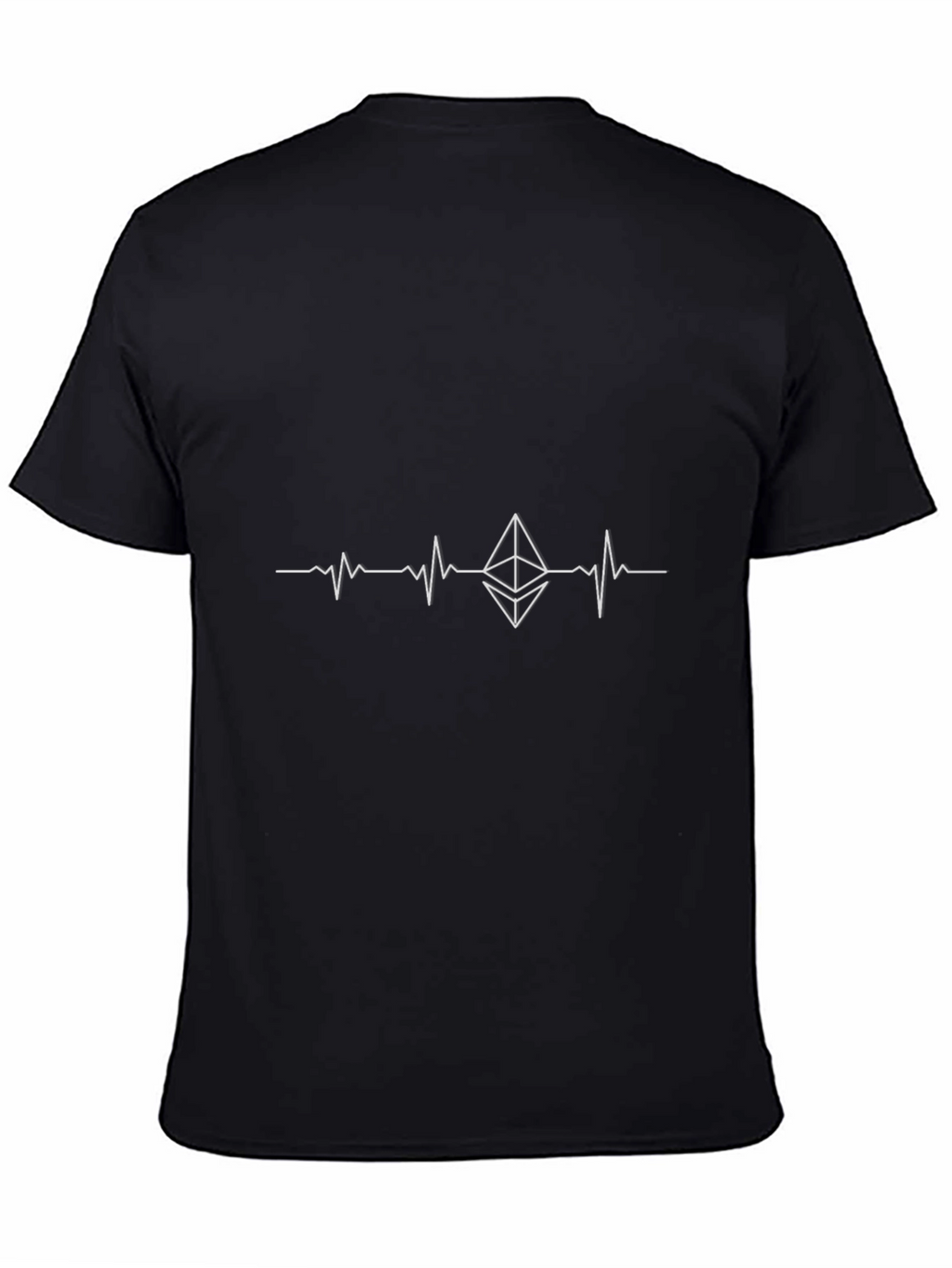 Ethereum Heartbeat Black T-Shirt Crypto Lover Tee