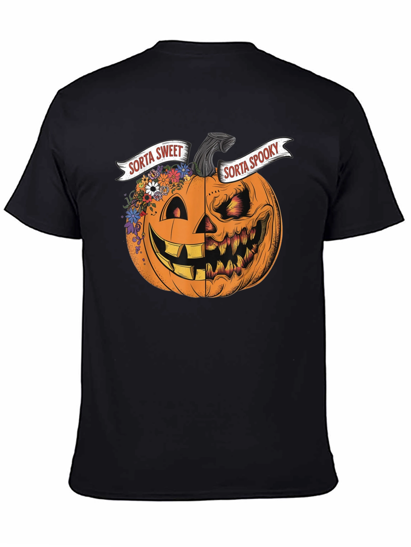 Sorta Sweet Sorta Spooky Pumpkin Halloween T-Shirt