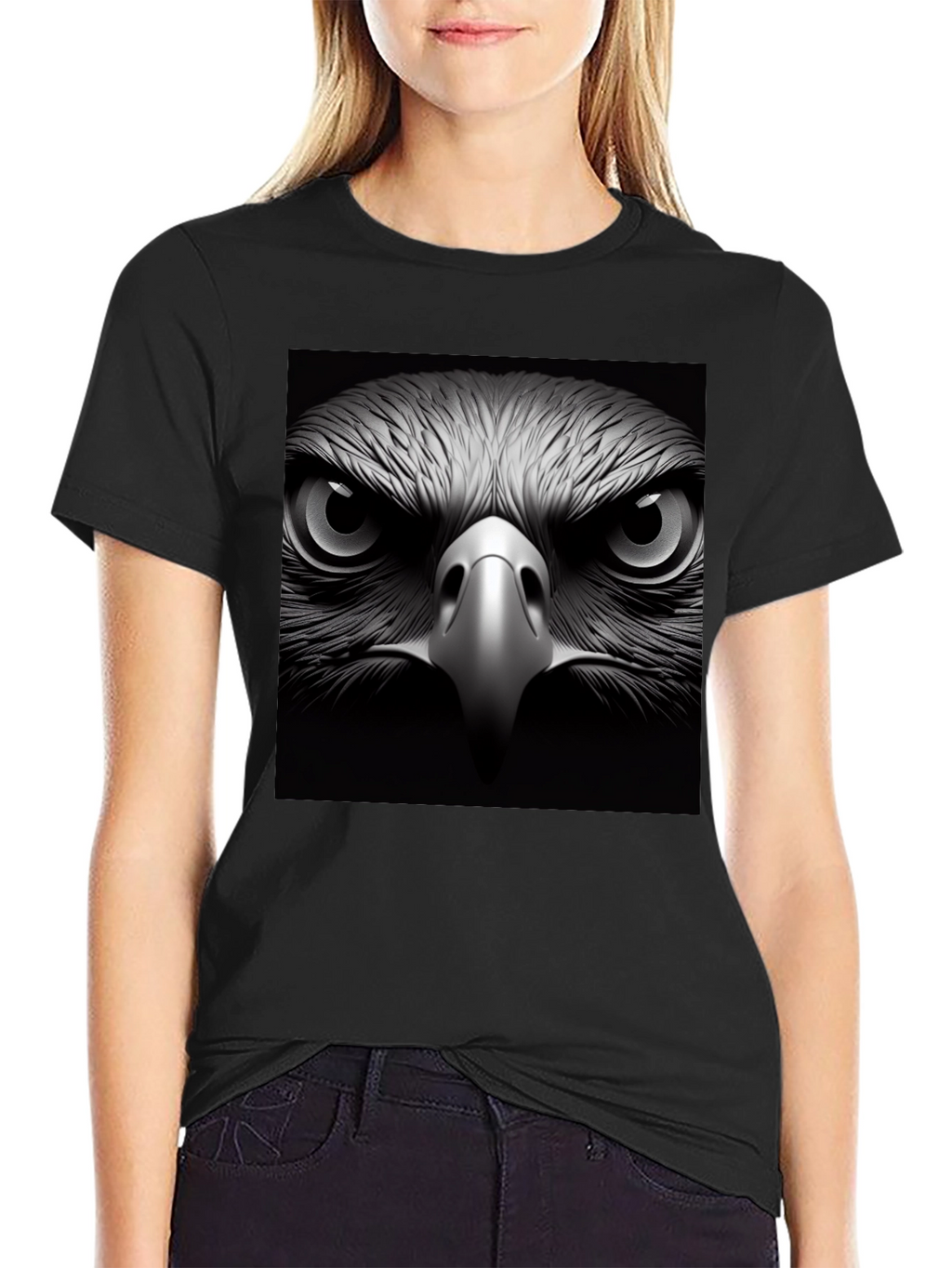 Eagle Eye Graphic Black T-Shirt