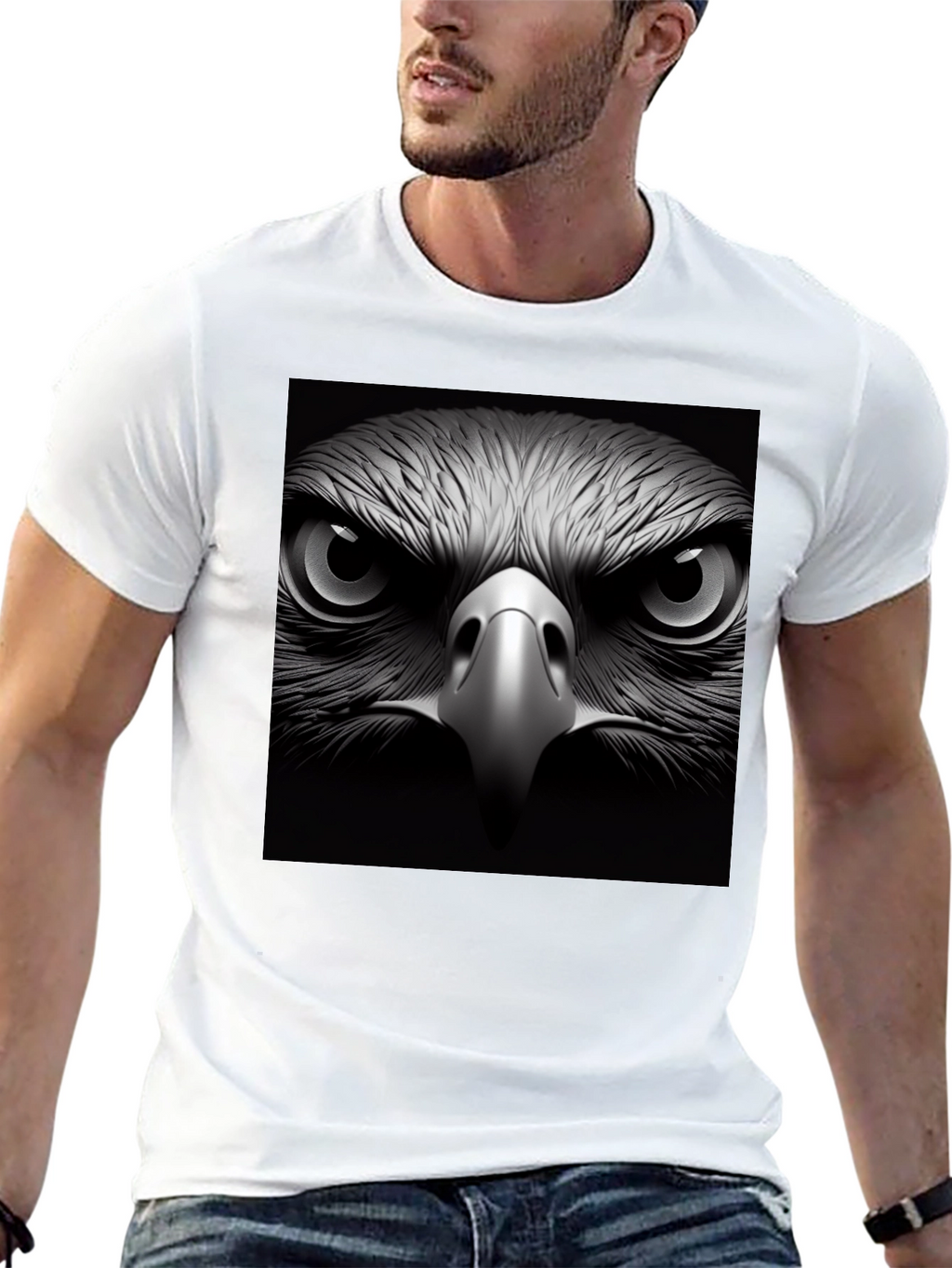 Eagle Eye Graphic Black T-Shirt