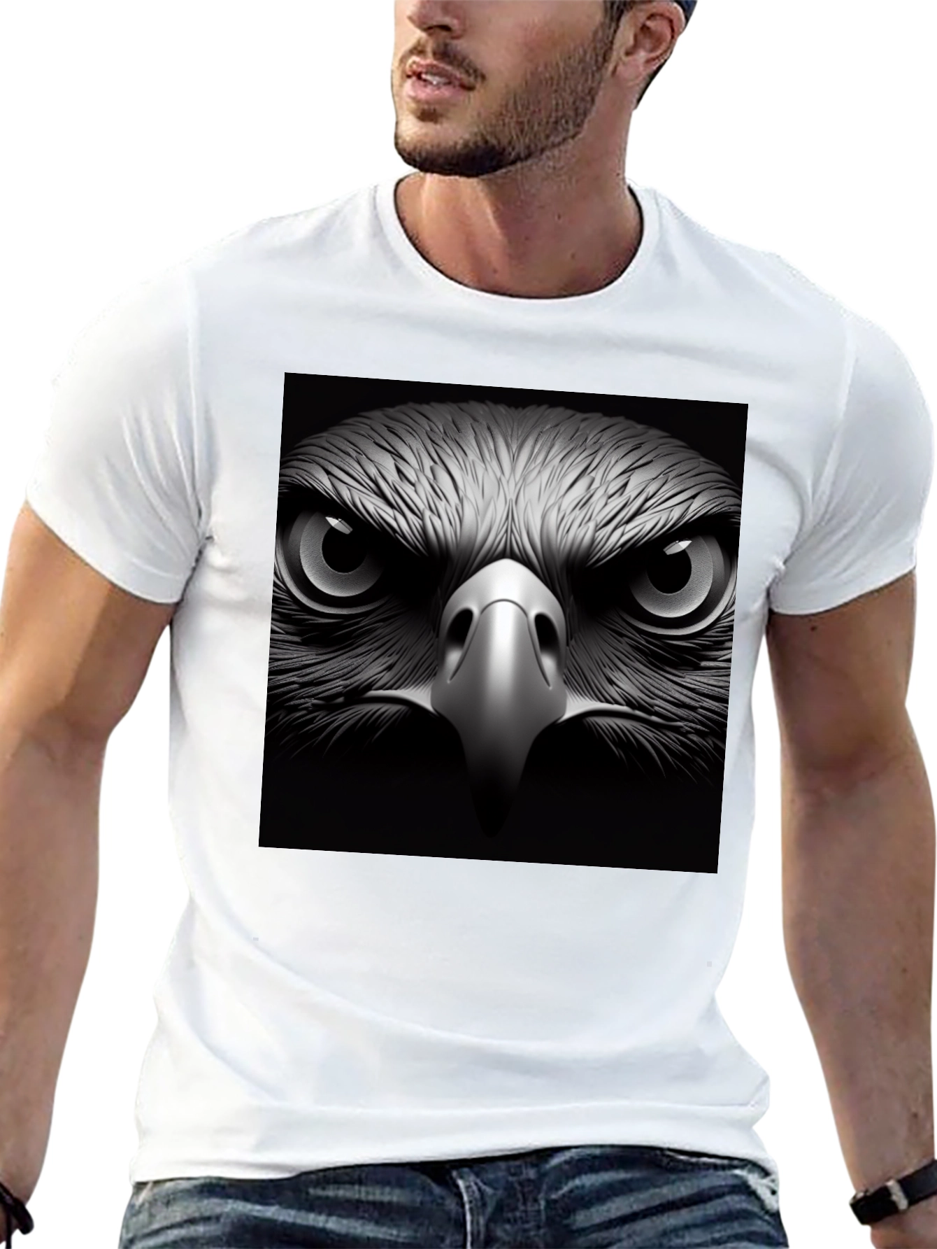 Eagle Eye Graphic Black T-Shirt