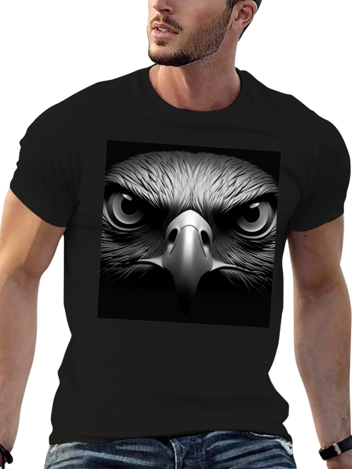 Eagle Eye Graphic Black T-Shirt