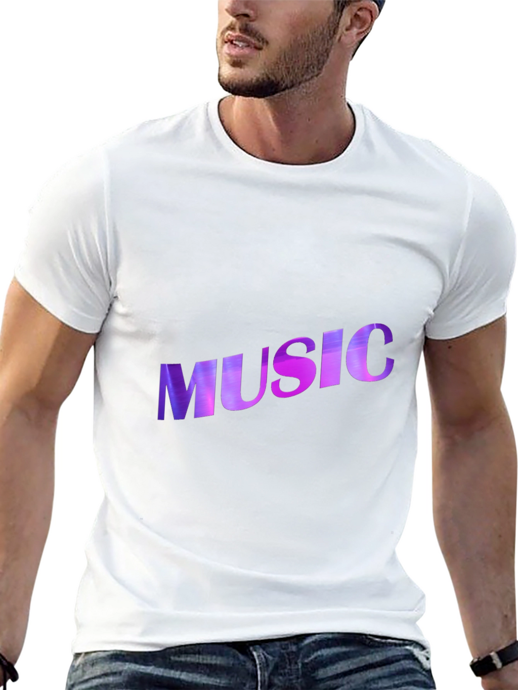Music Graphic Black T-Shirt