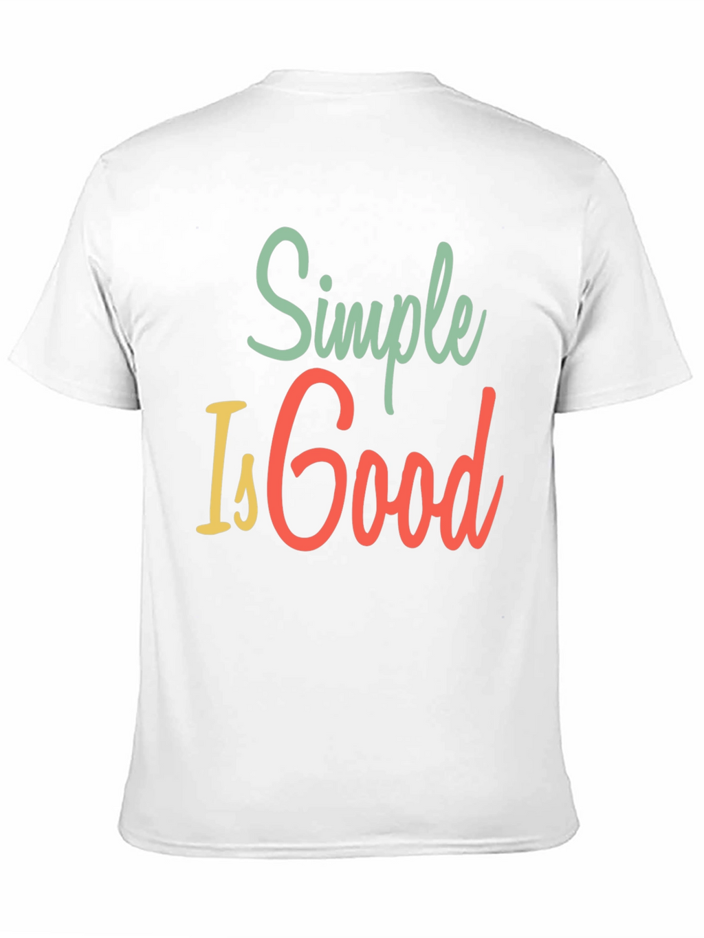 Simple Is Good Graphic Tee - Mens Black T-Shirt
