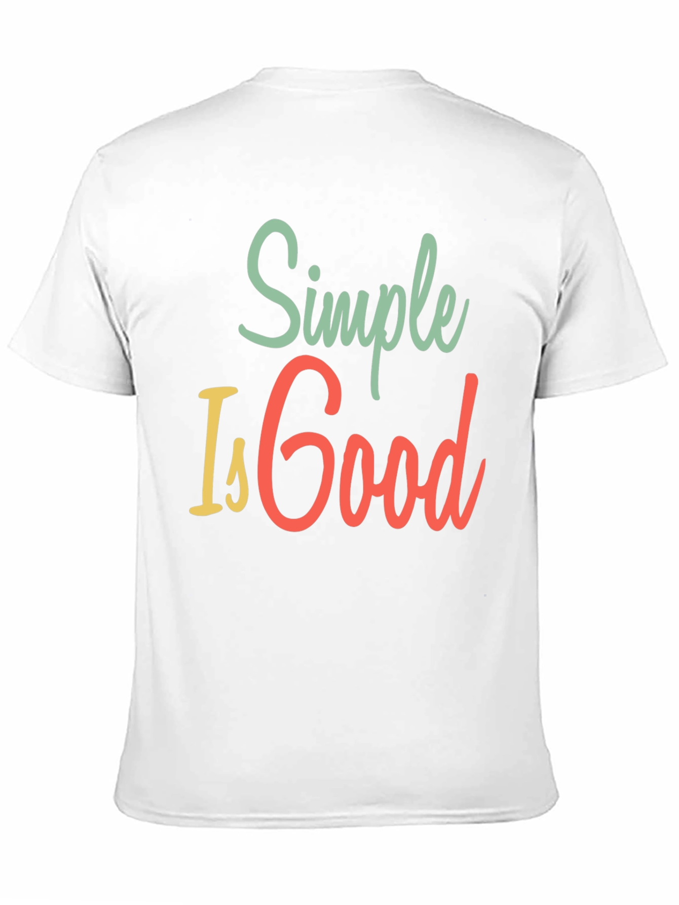 Simple Is Good Graphic Tee - Mens Black T-Shirt