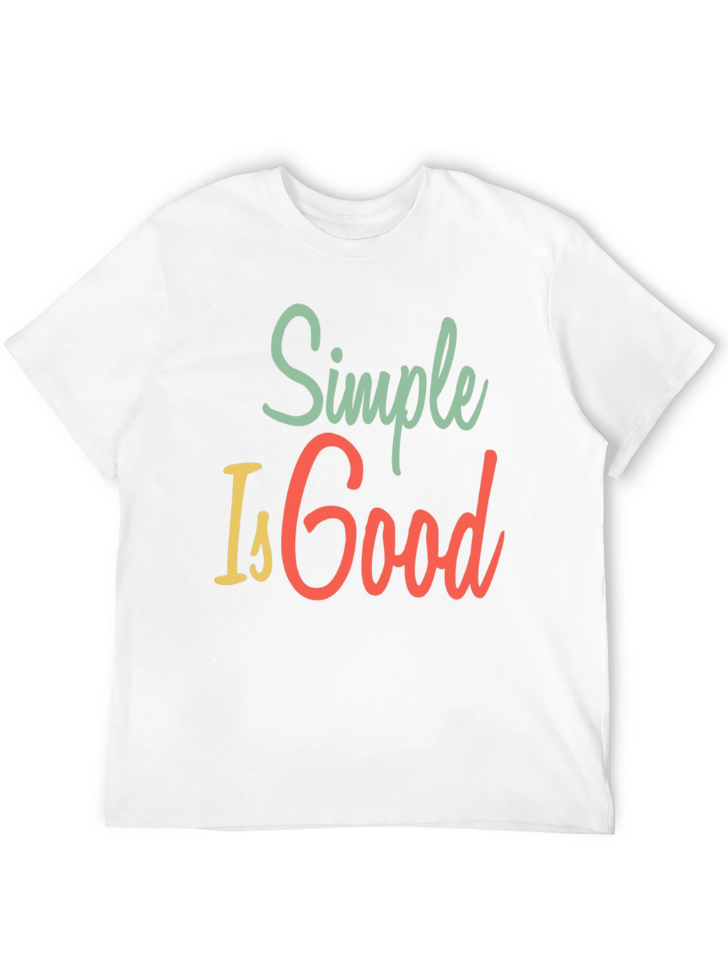 Simple Is Good Graphic Tee - Mens Black T-Shirt