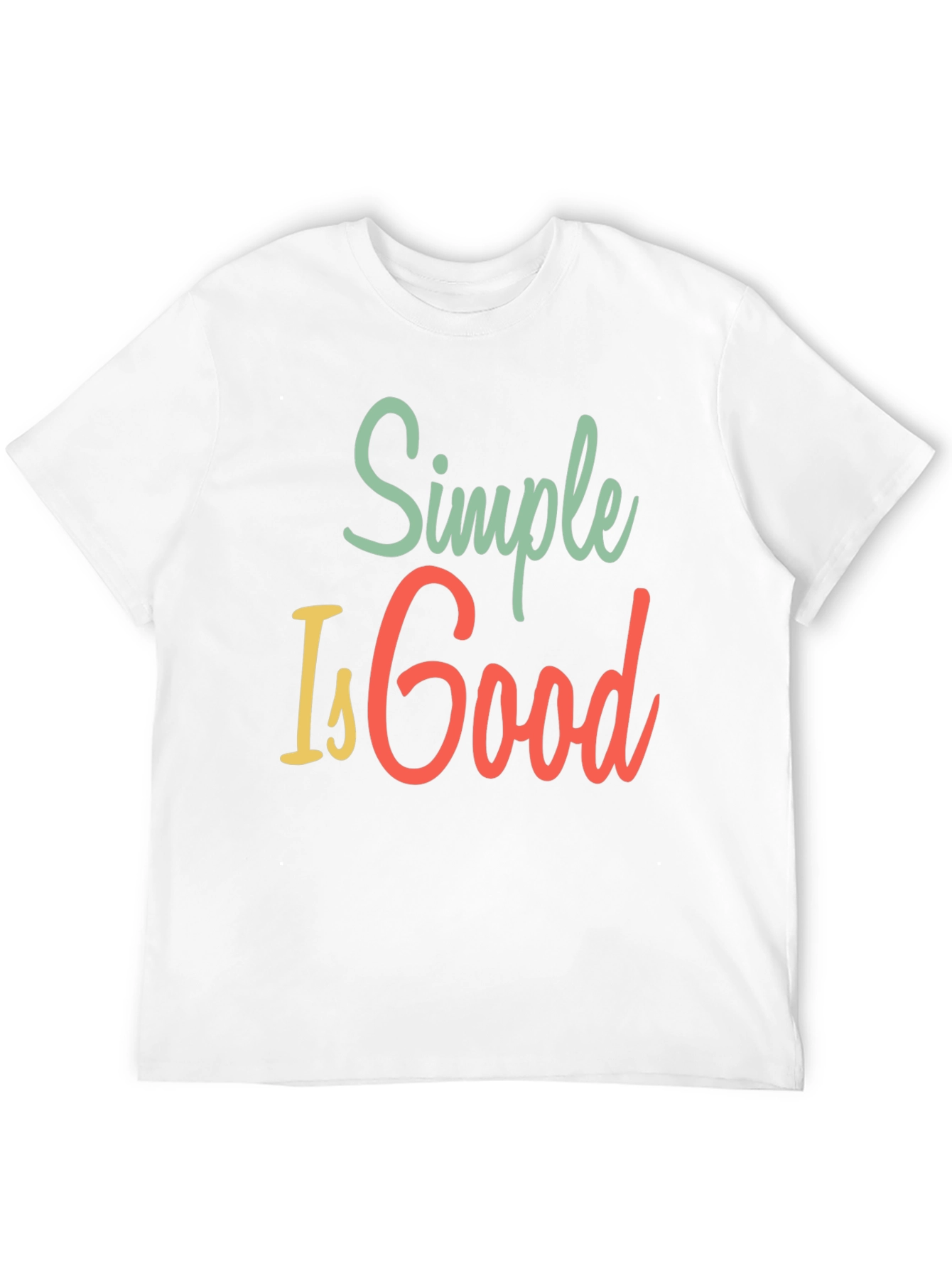 Simple Is Good Graphic Tee - Mens Black T-Shirt