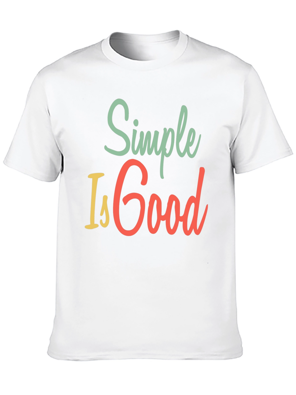 Simple Is Good Graphic Tee - Mens Black T-Shirt