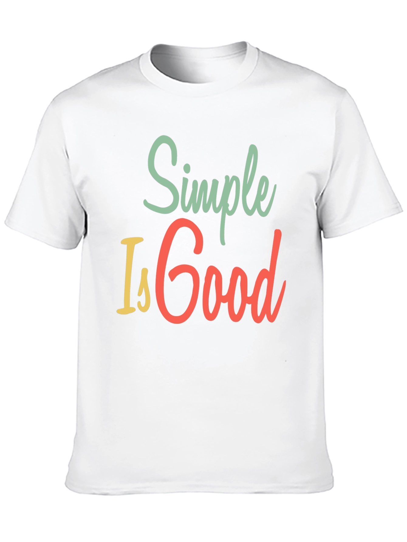 Simple Is Good Graphic Tee - Mens Black T-Shirt