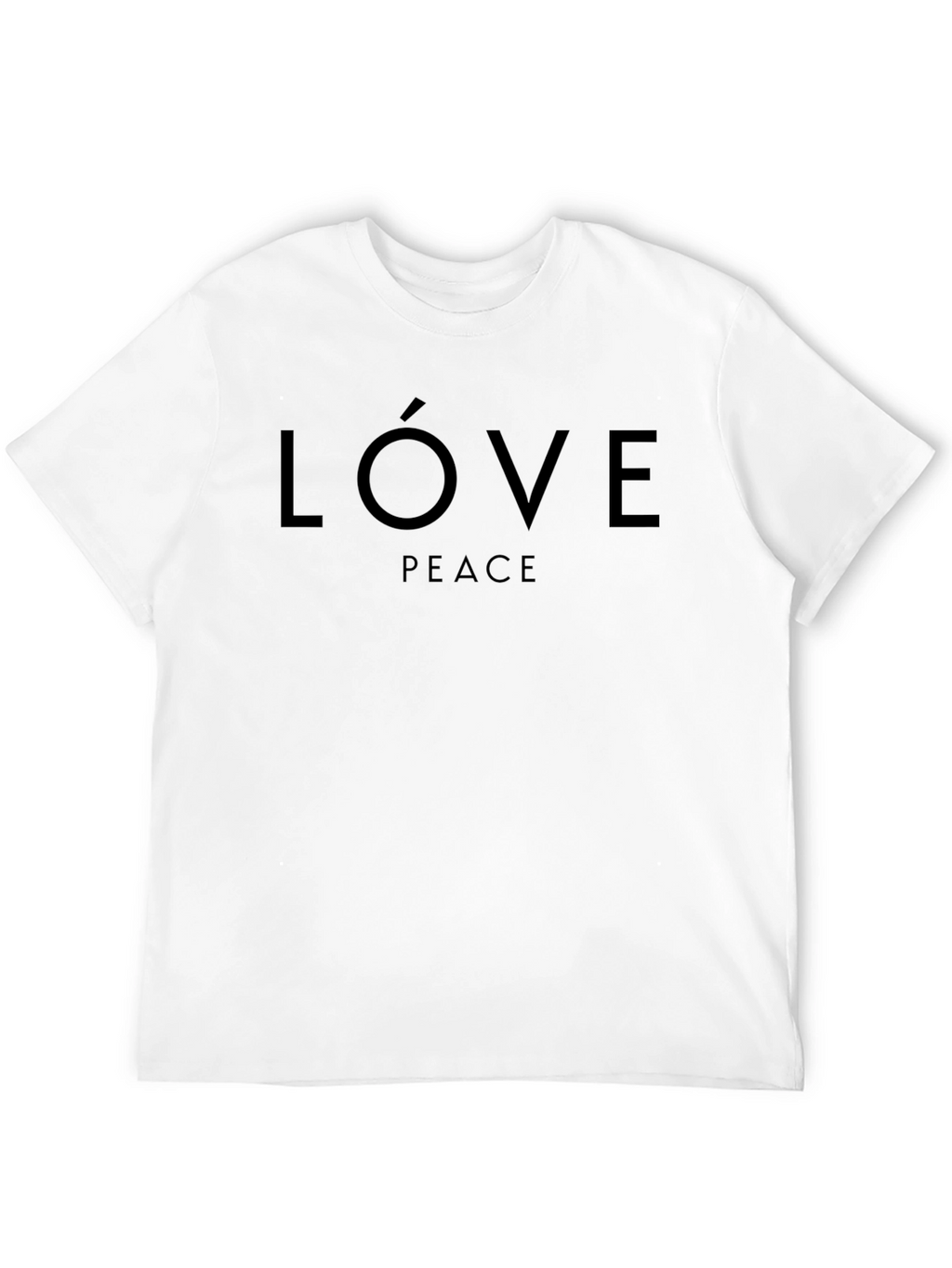 Love Peace Black Graphic Tee