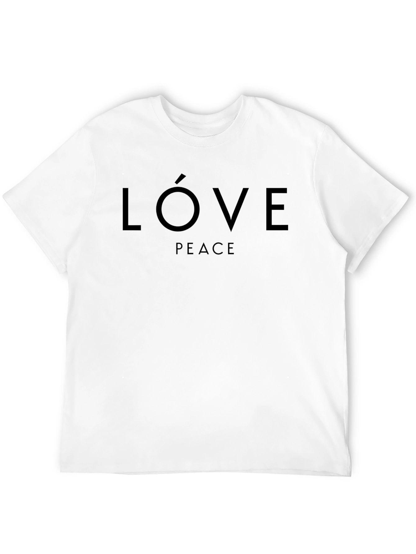 Love Peace Black Graphic Tee