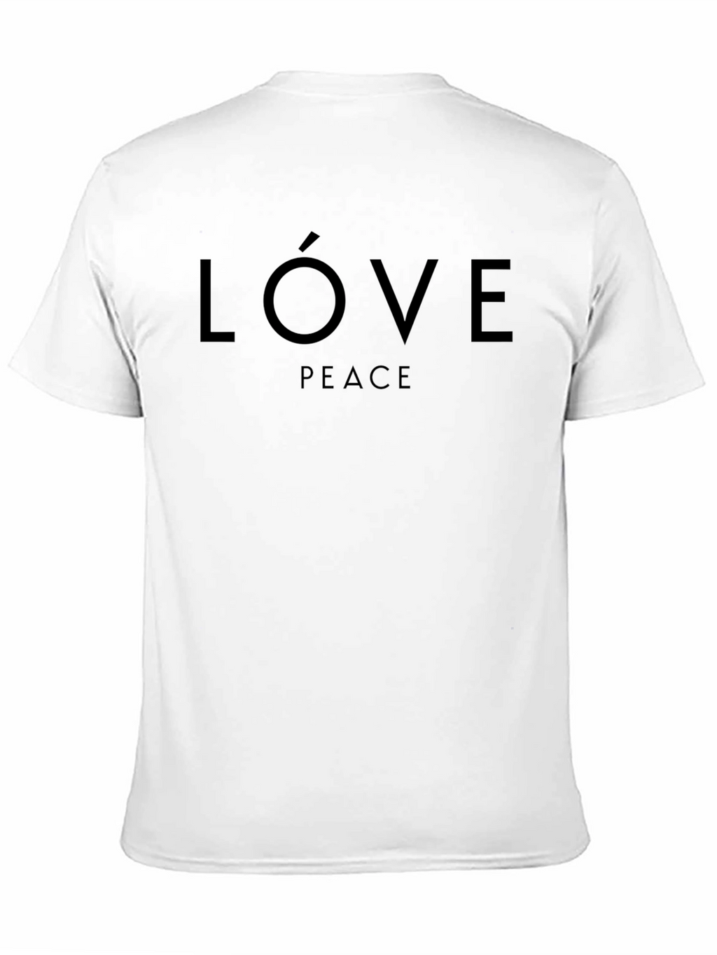 Love Peace Black Graphic Tee