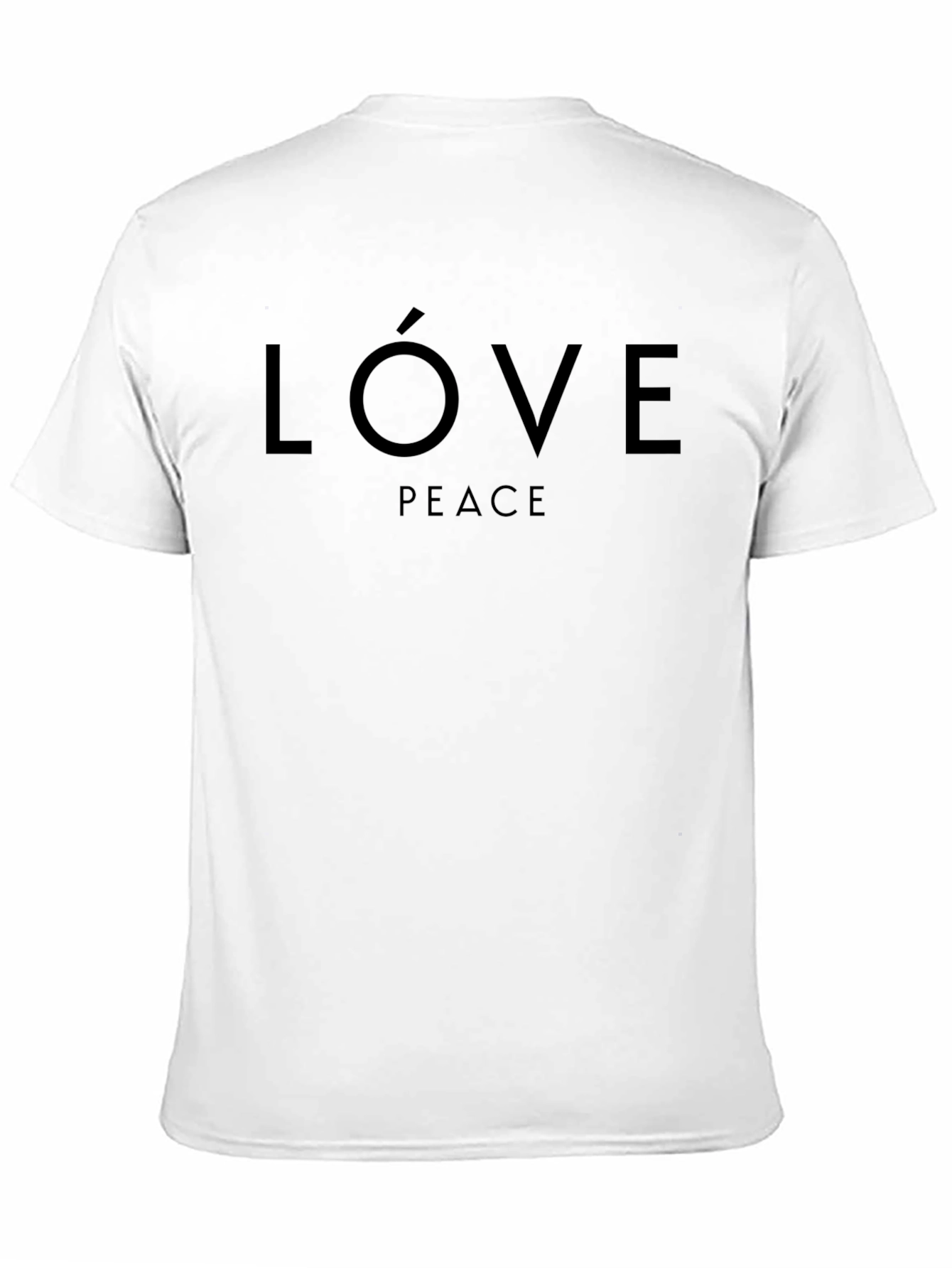 Love Peace Black Graphic Tee