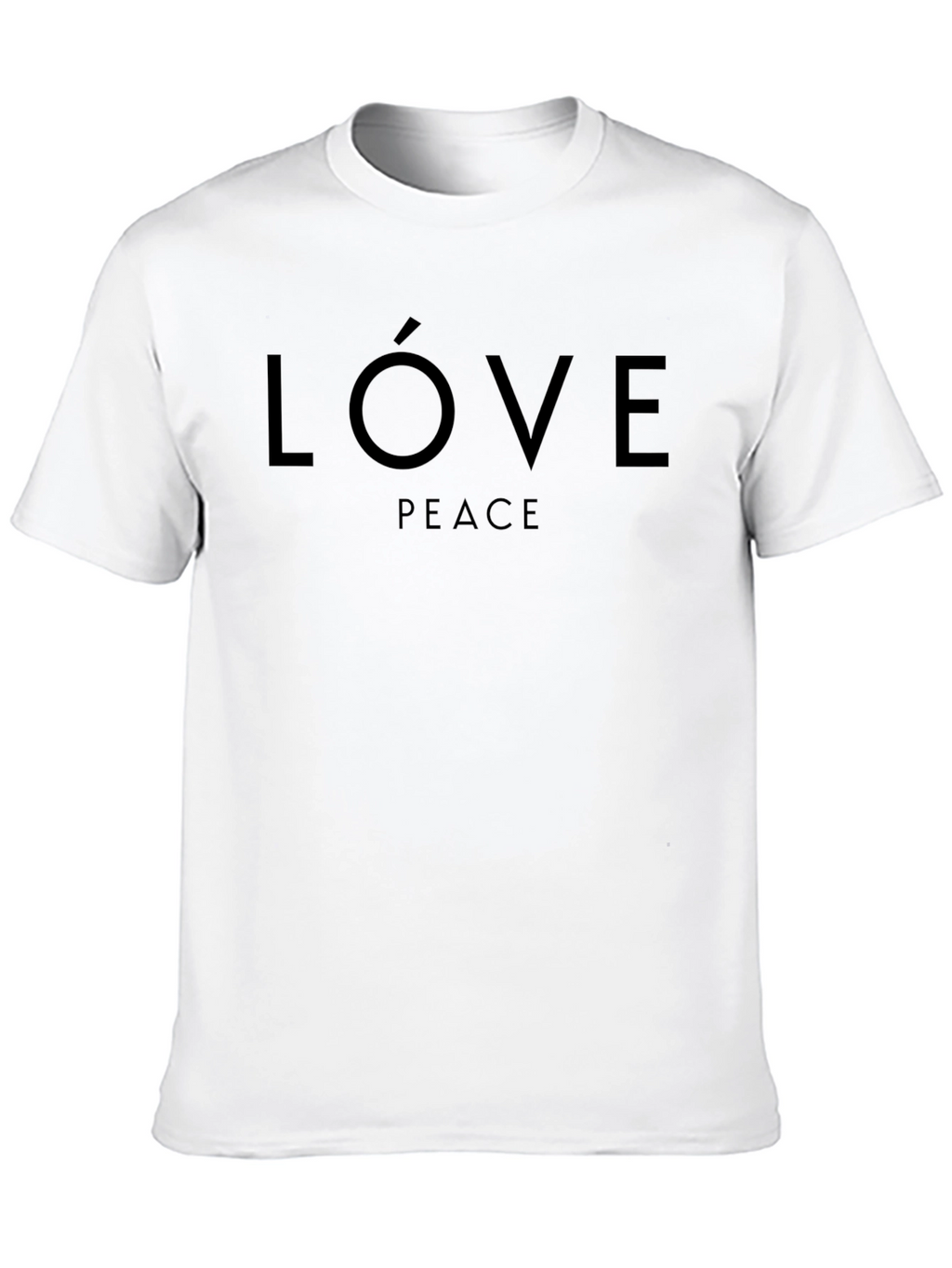Love Peace Black Graphic Tee