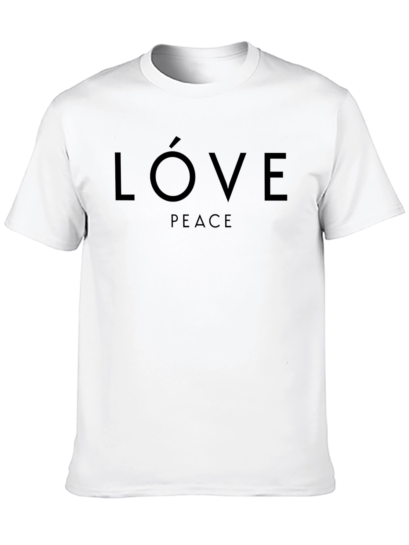 Love Peace Black Graphic Tee