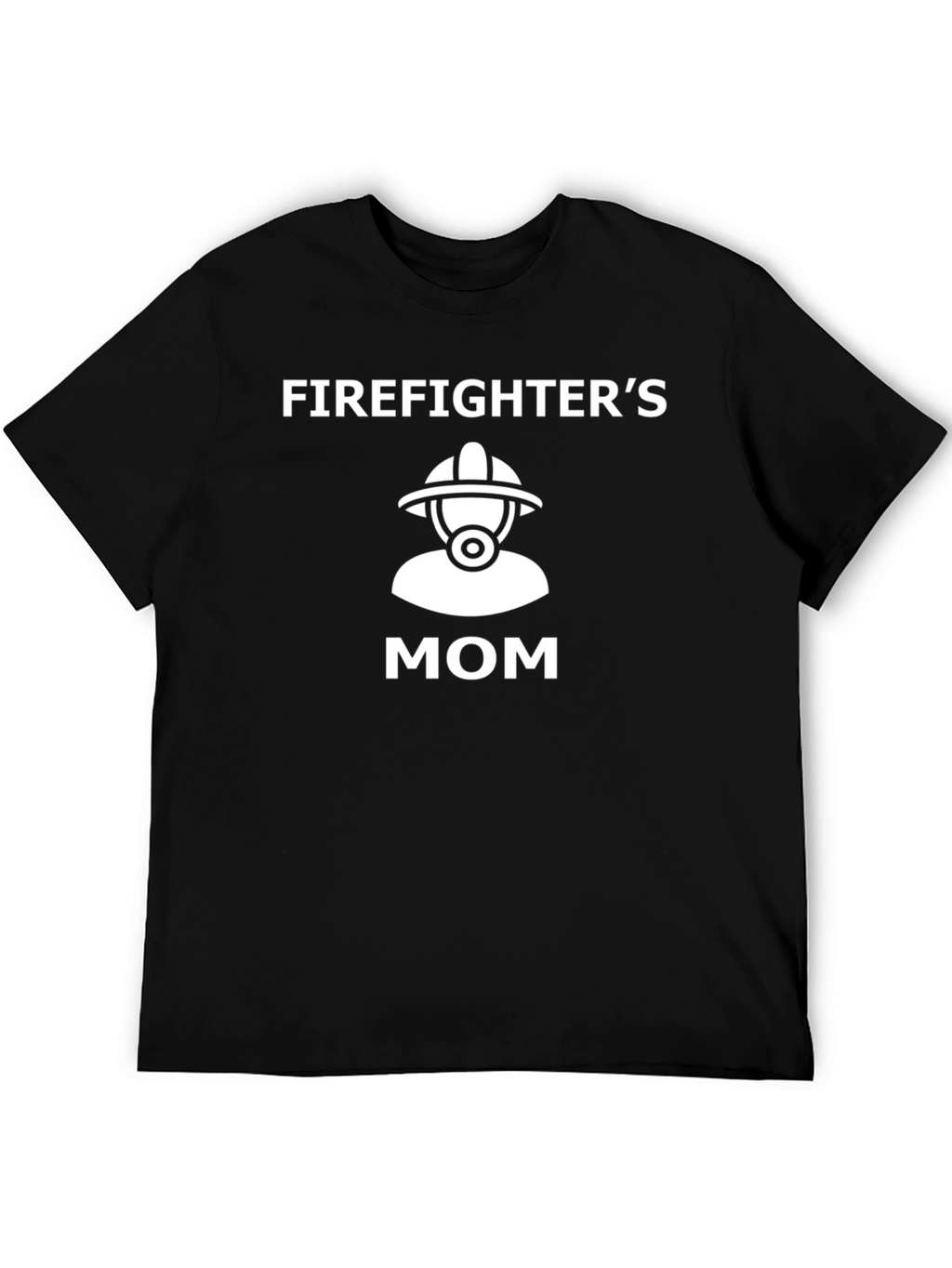 Firefighters Mom T-Shirt - Black Graphic Tee
