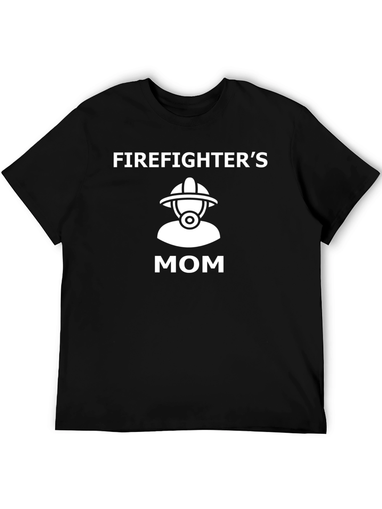 Firefighters Mom T-Shirt - Black Graphic Tee