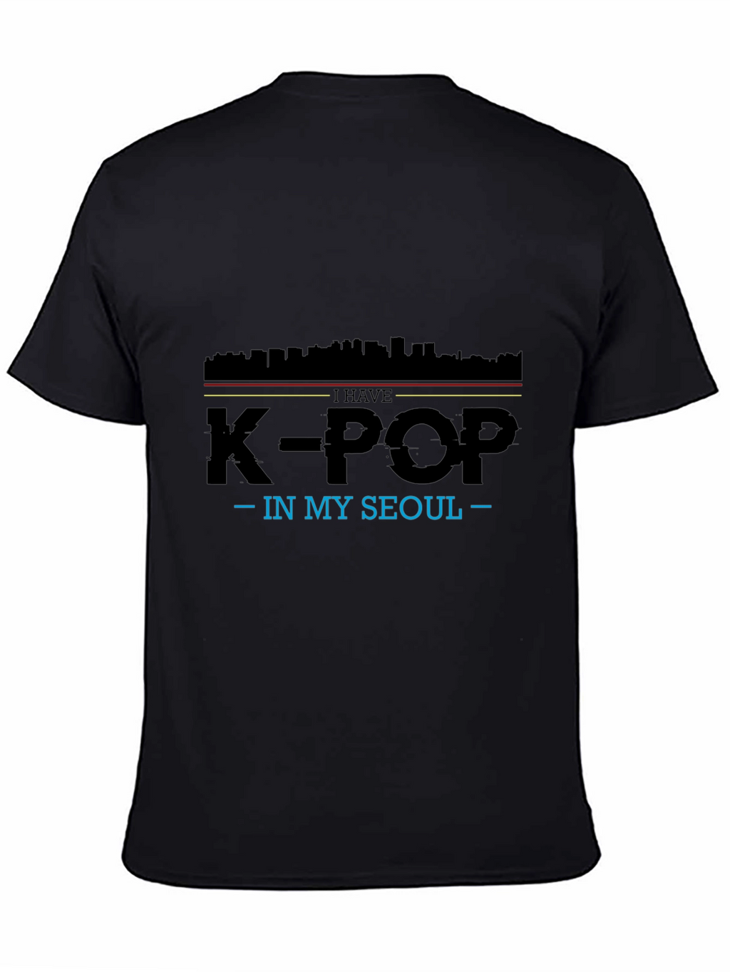 K-Pop In My Seoul Black T-Shirt