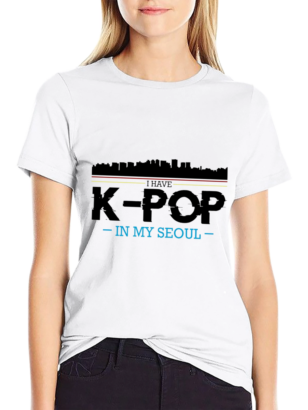 K-Pop In My Seoul Black T-Shirt