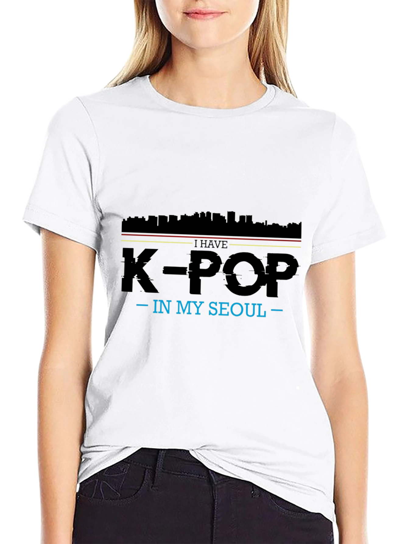 K-Pop In My Seoul Black T-Shirt