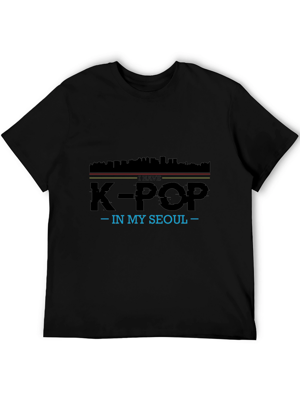 K-Pop In My Seoul Black T-Shirt