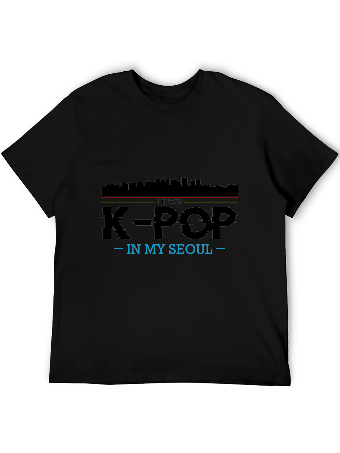 K-Pop In My Seoul Black T-Shirt