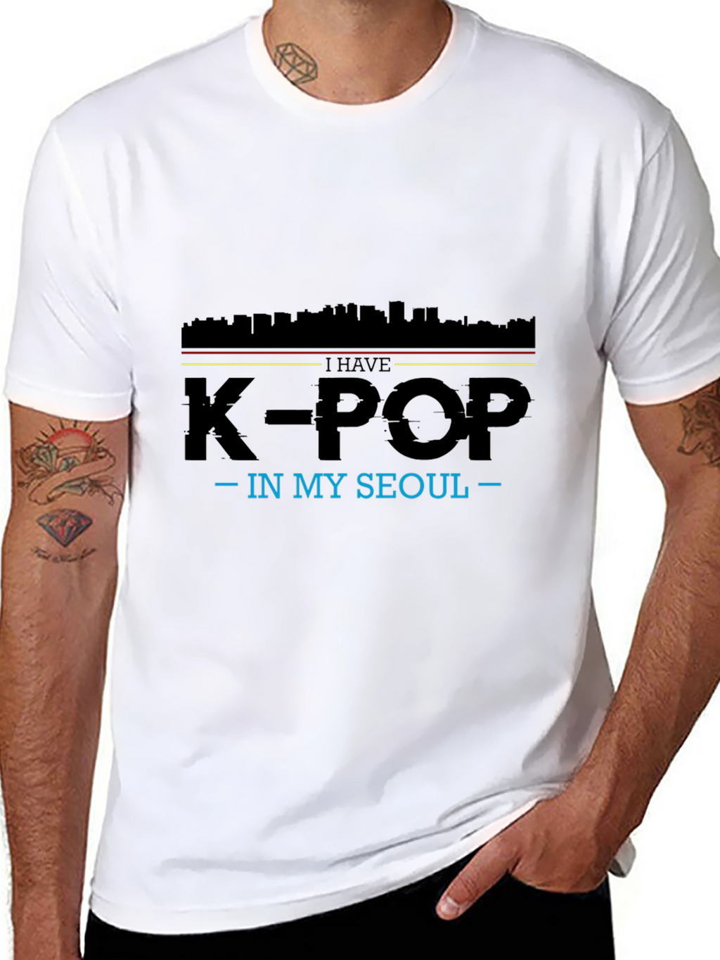 K-Pop In My Seoul Black T-Shirt