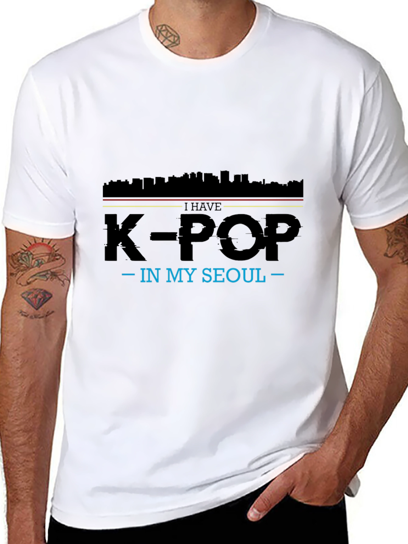 K-Pop In My Seoul Black T-Shirt