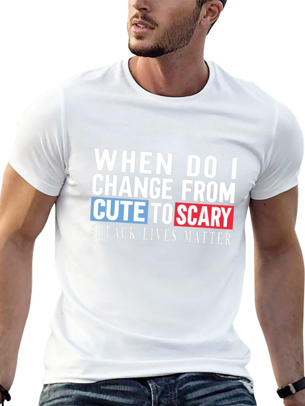 Cute to Scary Black Lives Matter Graphic Tee