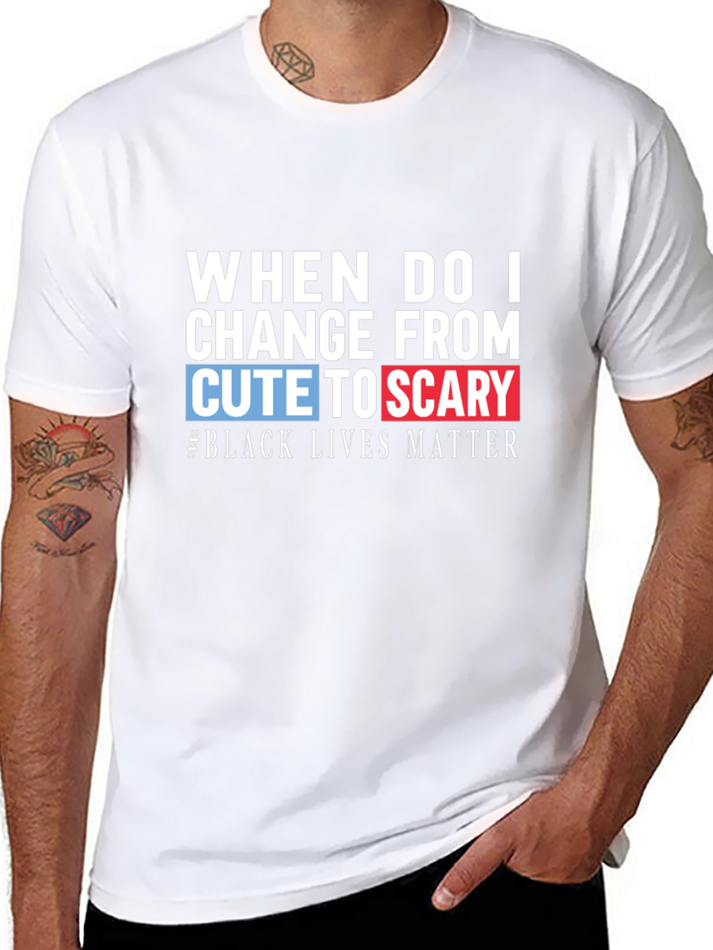 Cute to Scary Black Lives Matter Graphic Tee
