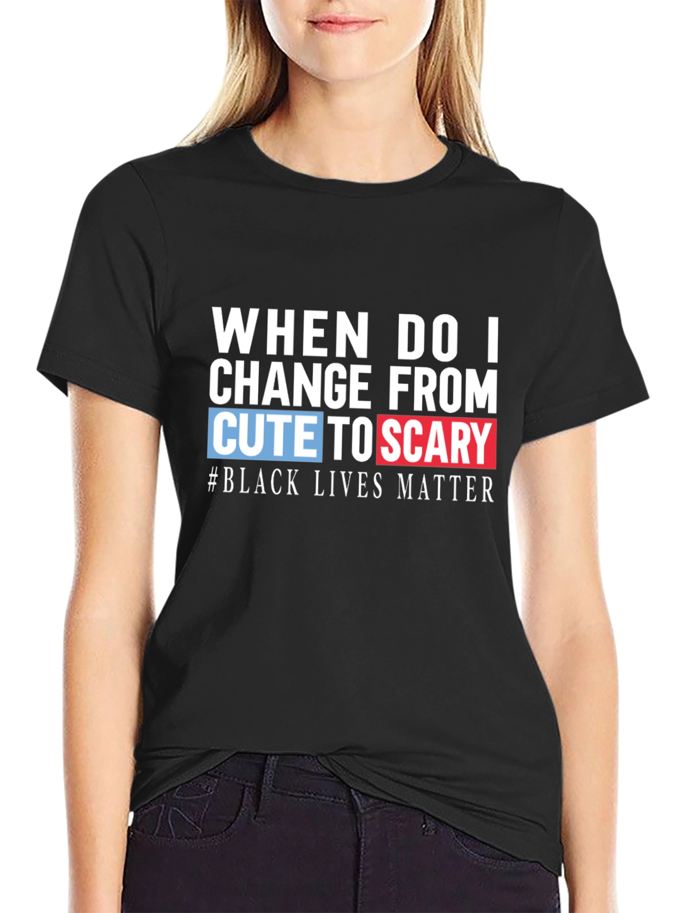 Cute to Scary Black Lives Matter Graphic Tee