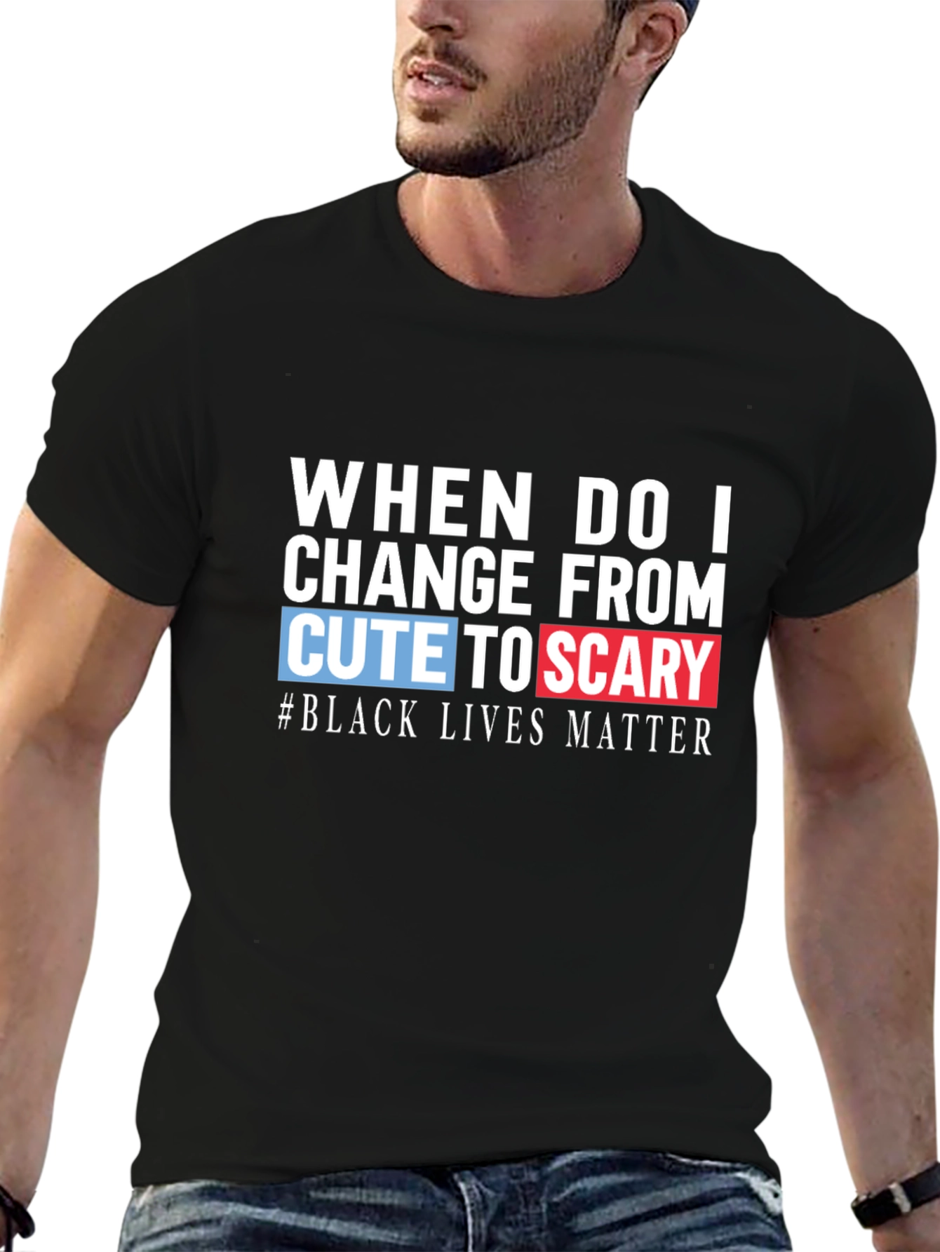 Cute to Scary Black Lives Matter Graphic Tee