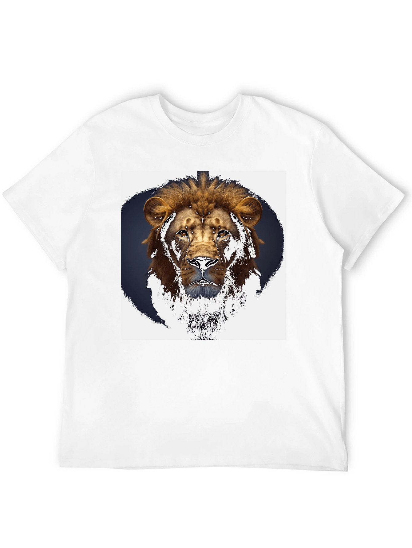 Lion Graphic Black T-Shirt - Bold Animal Print