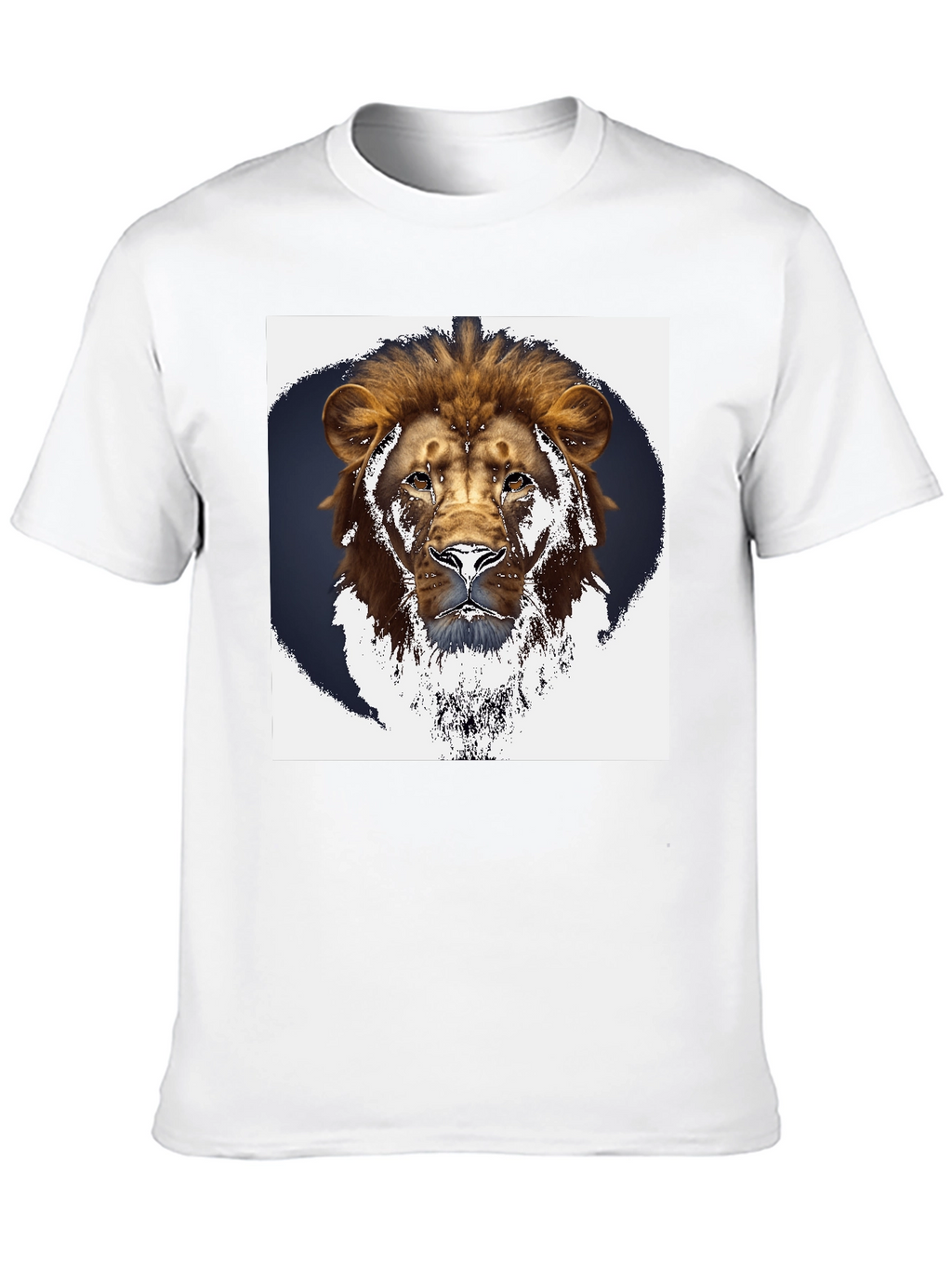 Lion Graphic Black T-Shirt - Bold Animal Print
