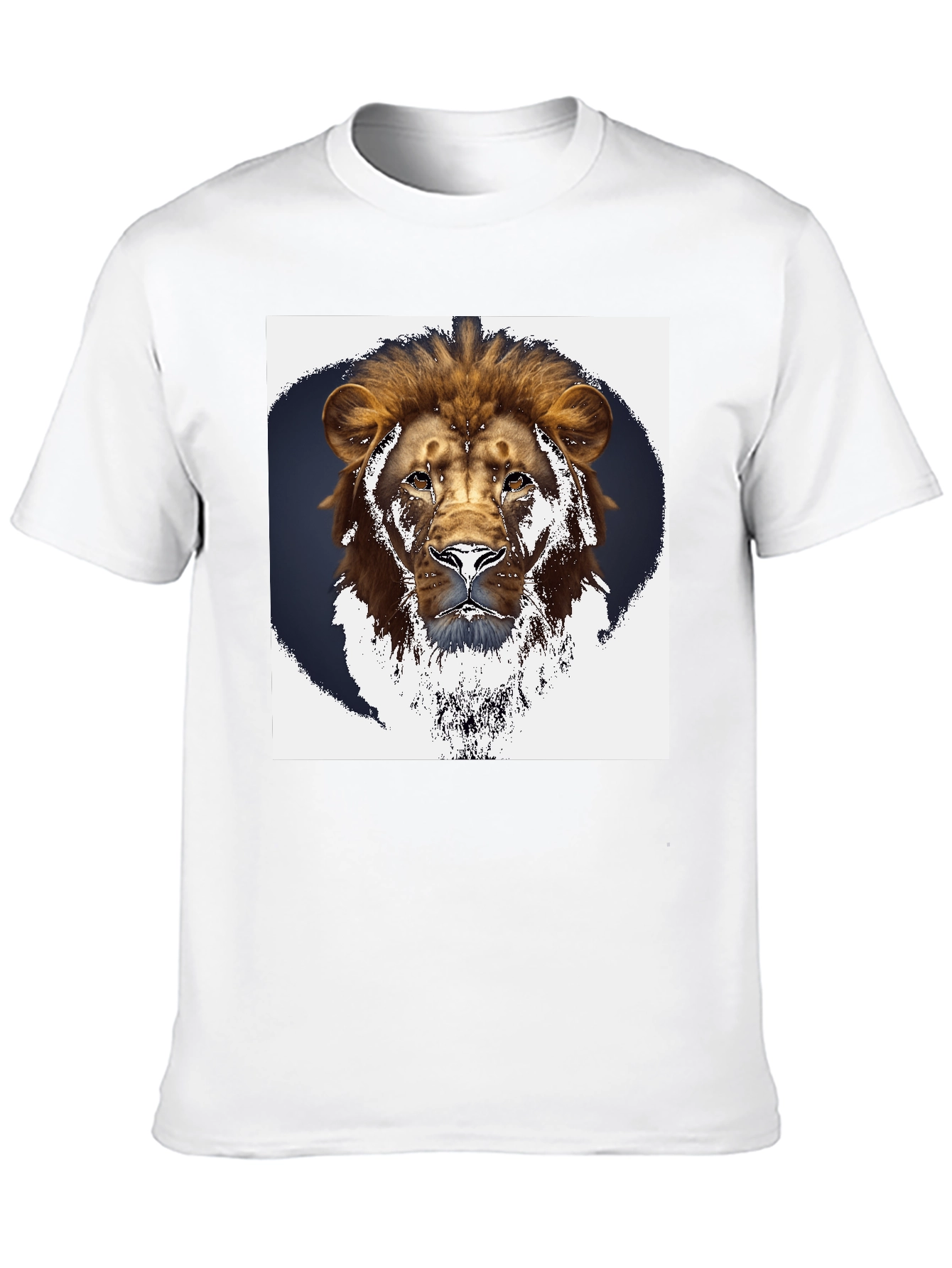 Lion Graphic Black T-Shirt - Bold Animal Print