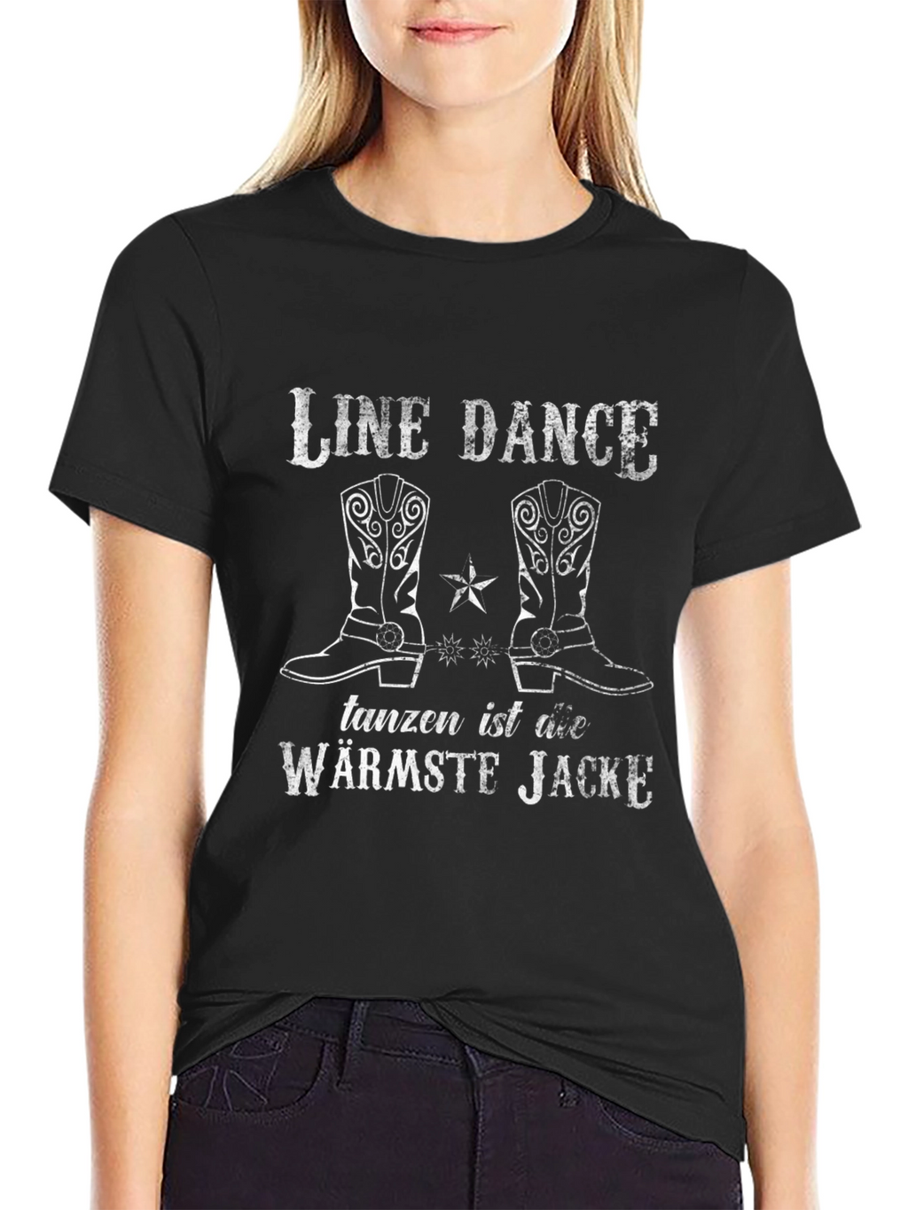 Line Dance Warmest Jacket Graphic T-Shirt